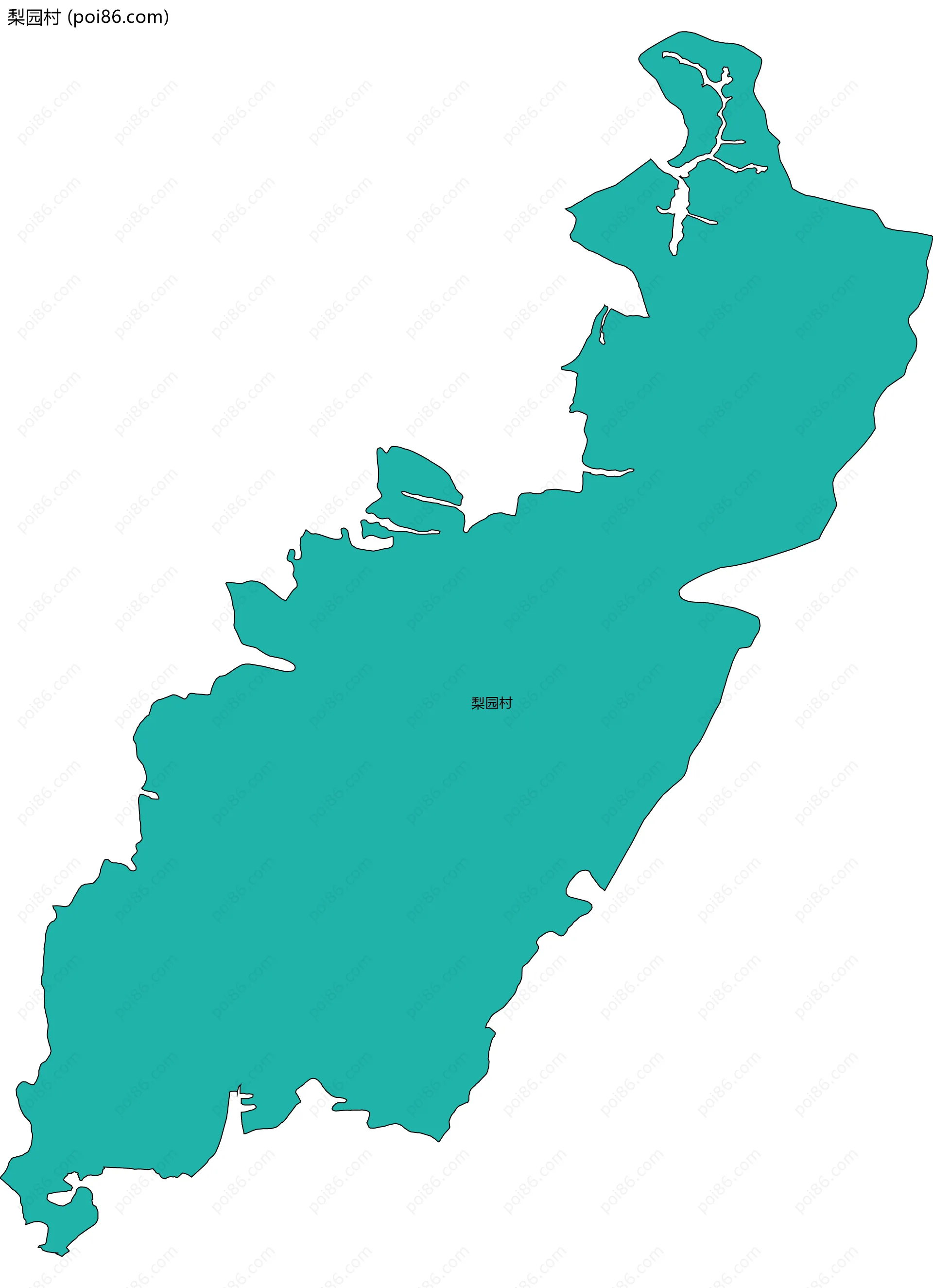 梨园村边界地图