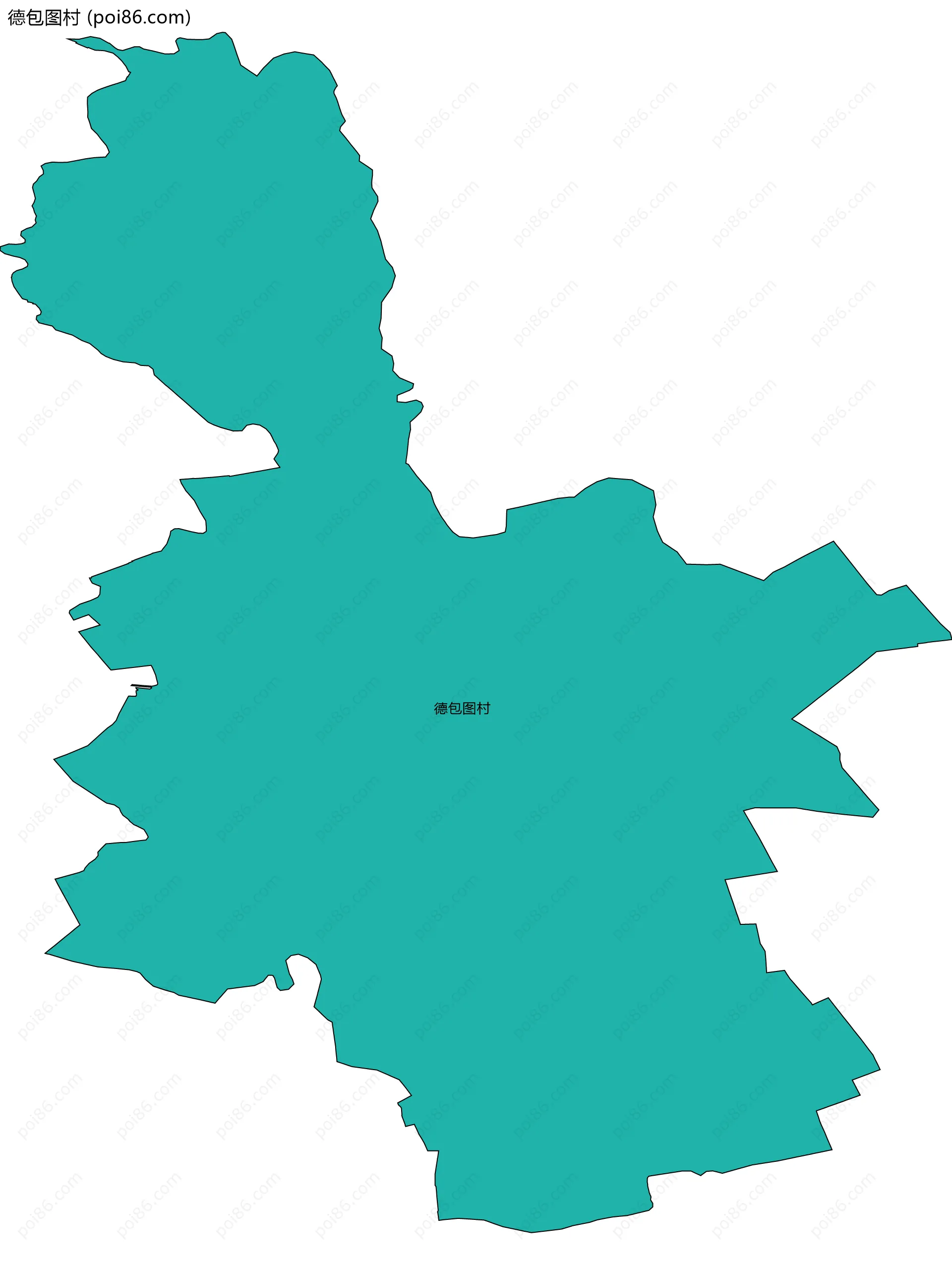 德包图村边界地图