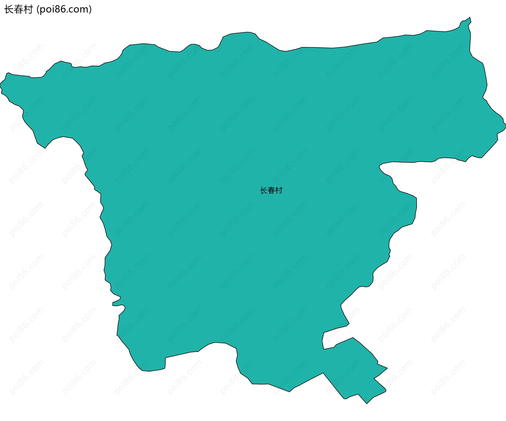 长春村边界地图