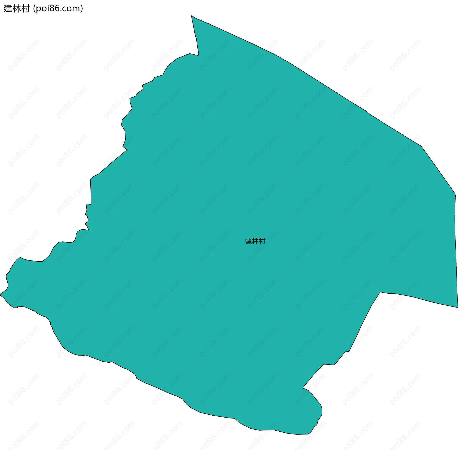 建林村边界地图