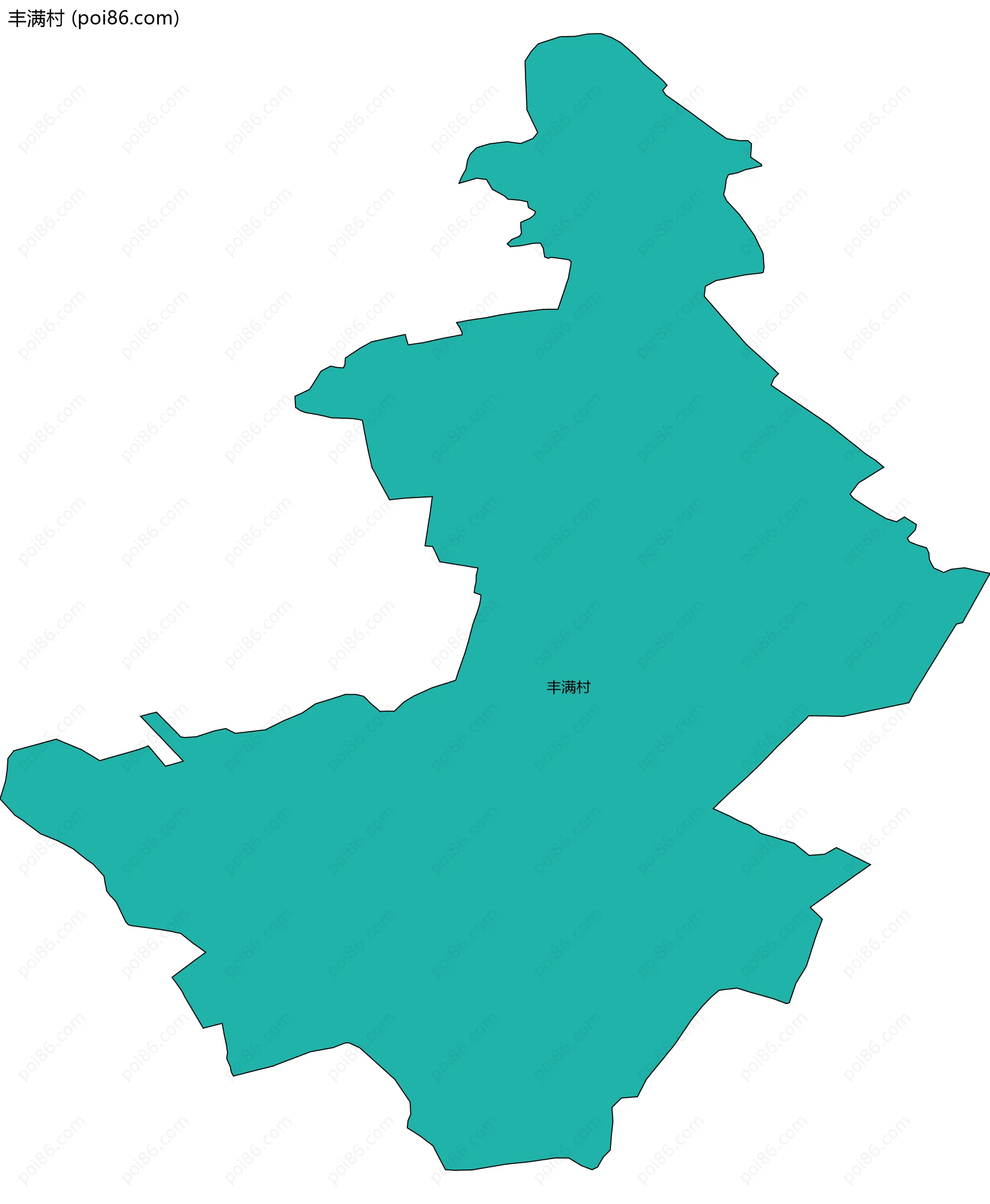 丰满村边界地图