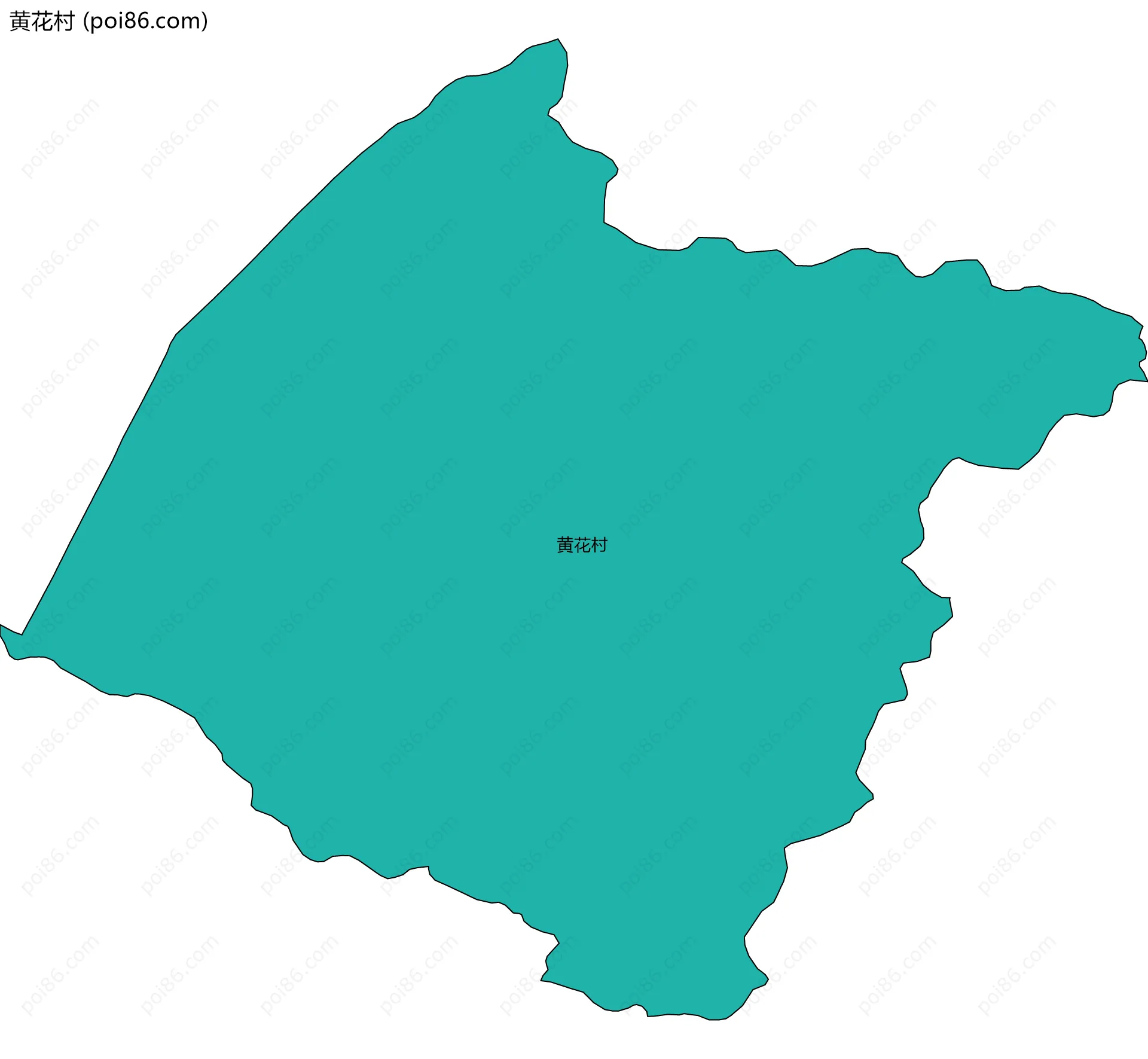 黄花村边界地图