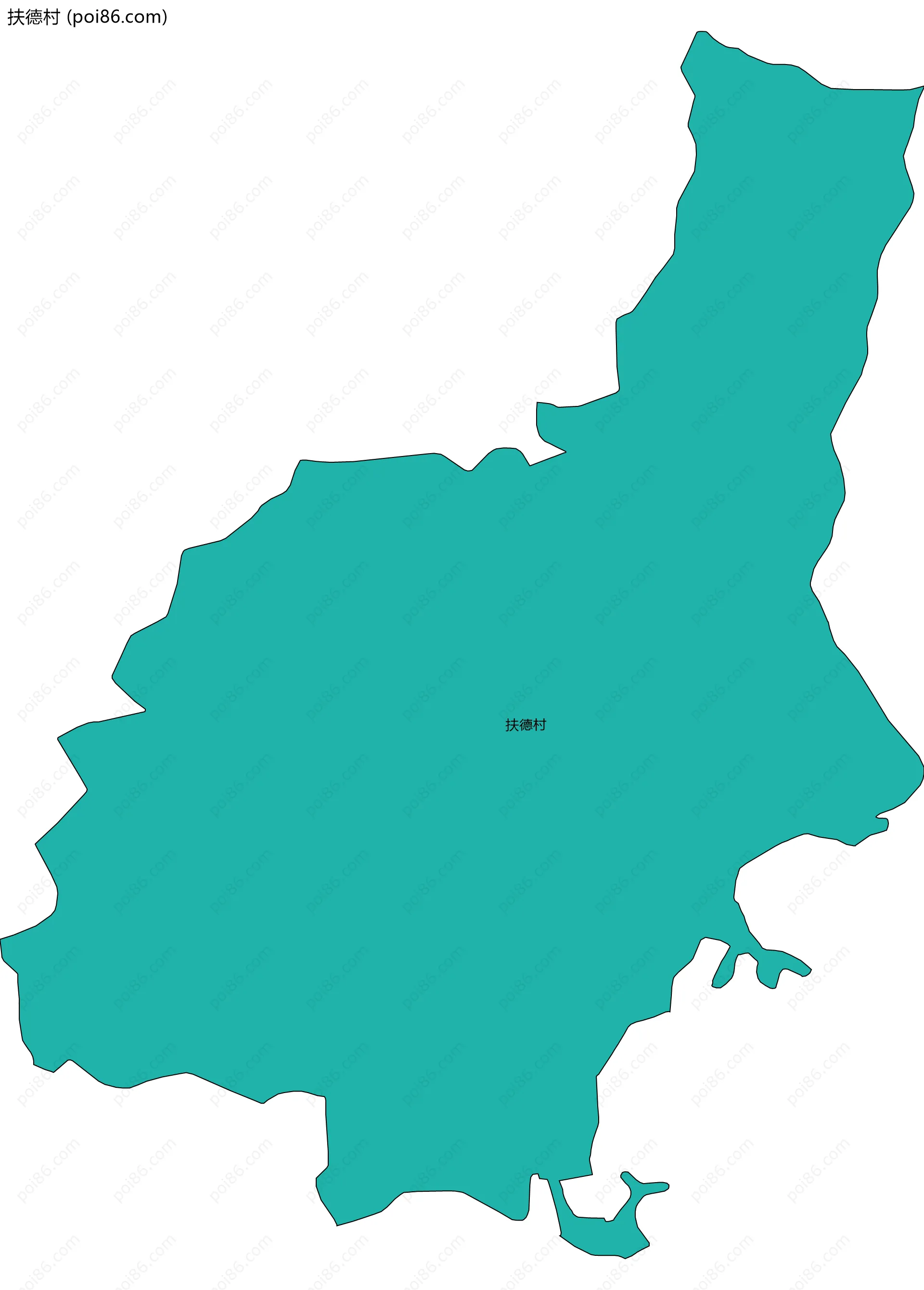 扶德村边界地图