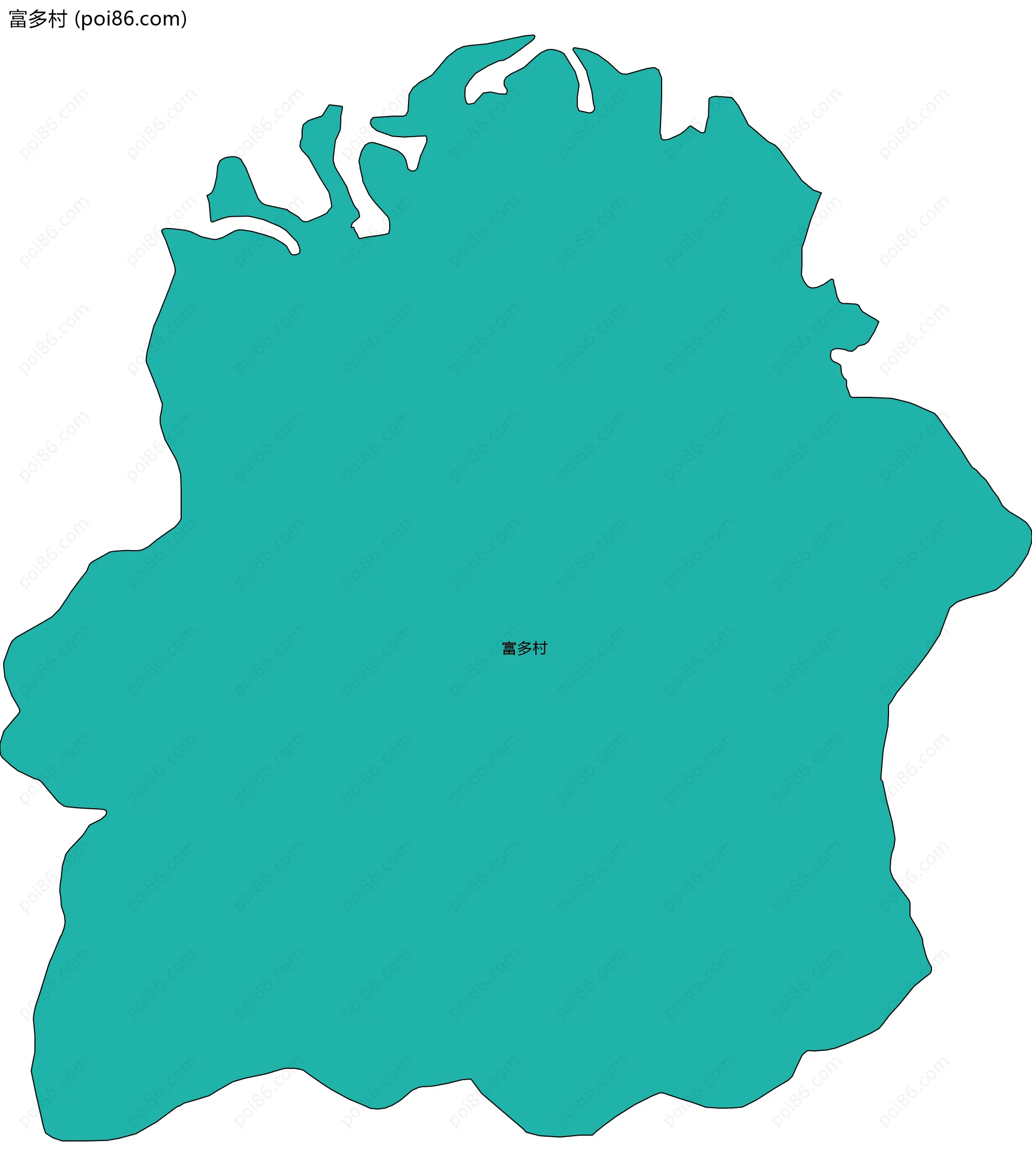 富多村边界地图