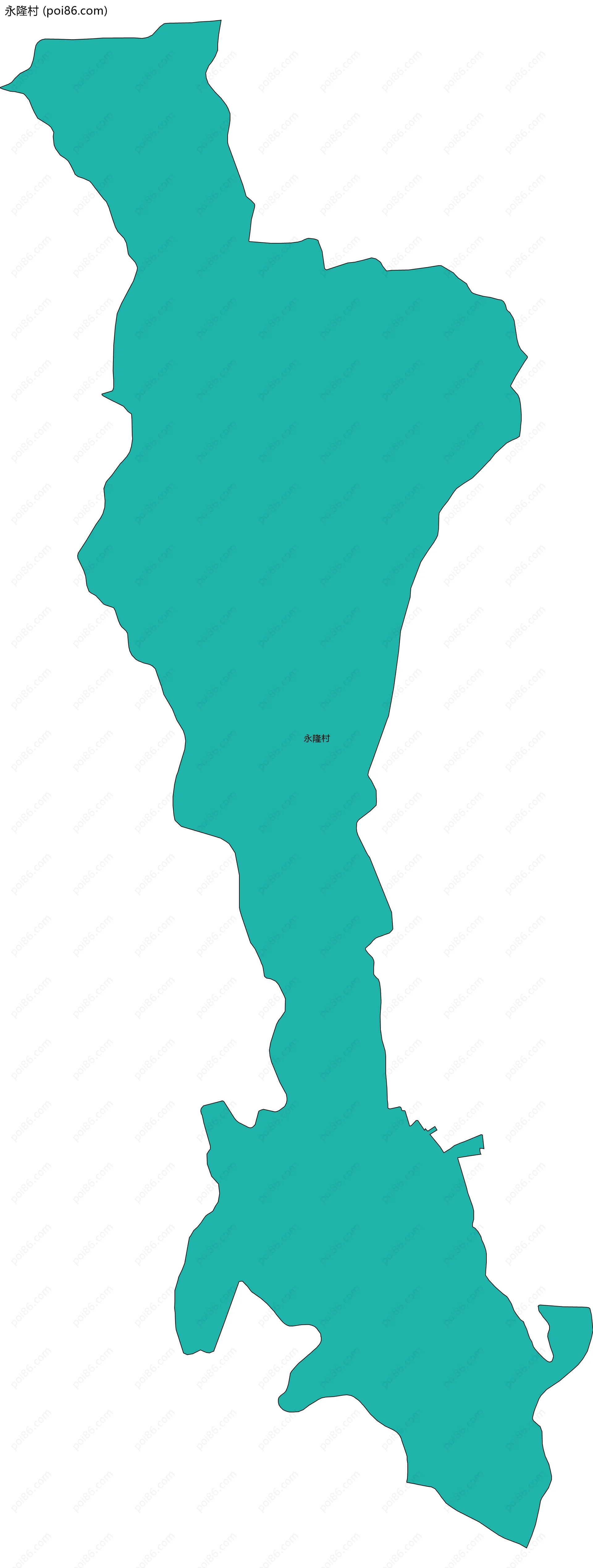 永隆村边界地图