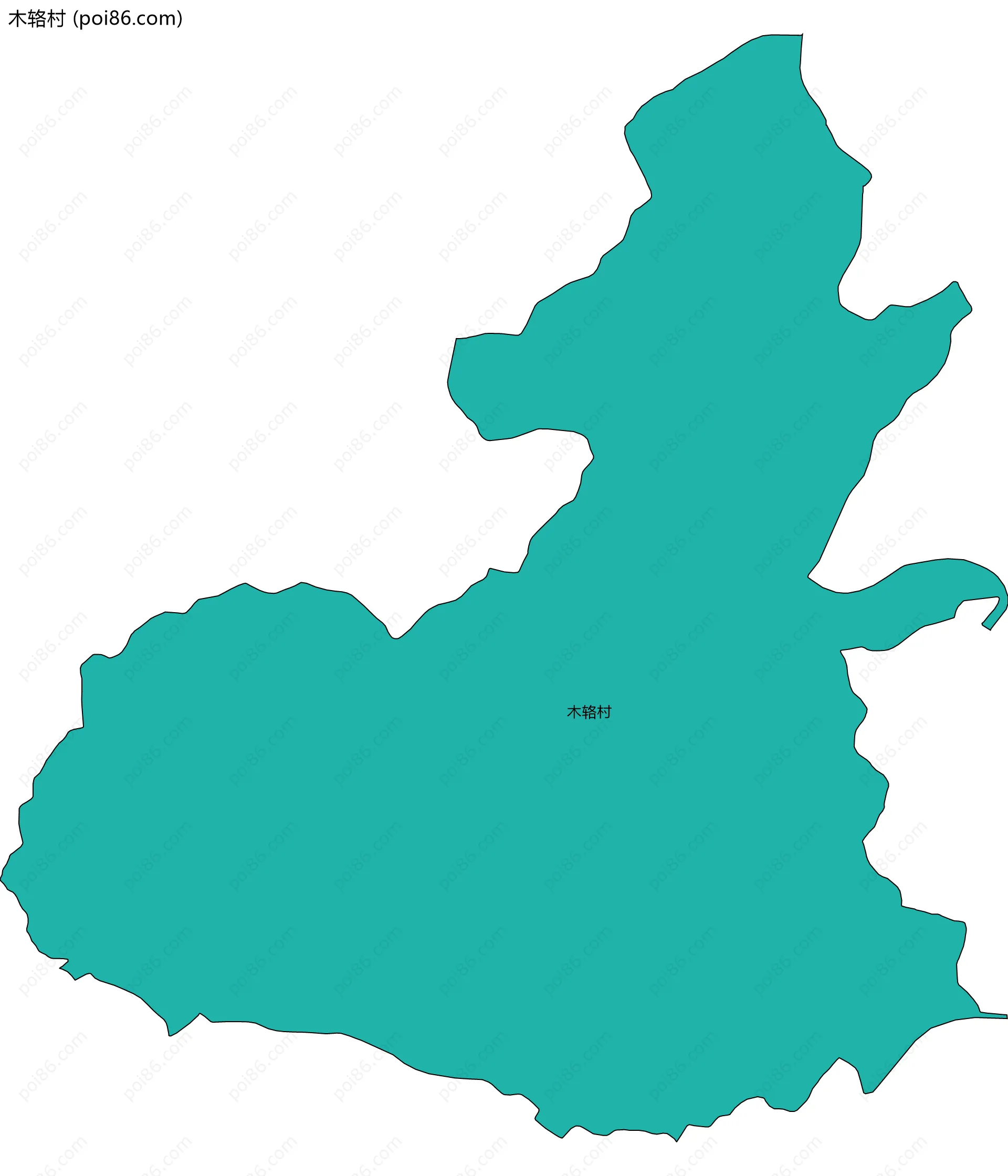 木辂村边界地图