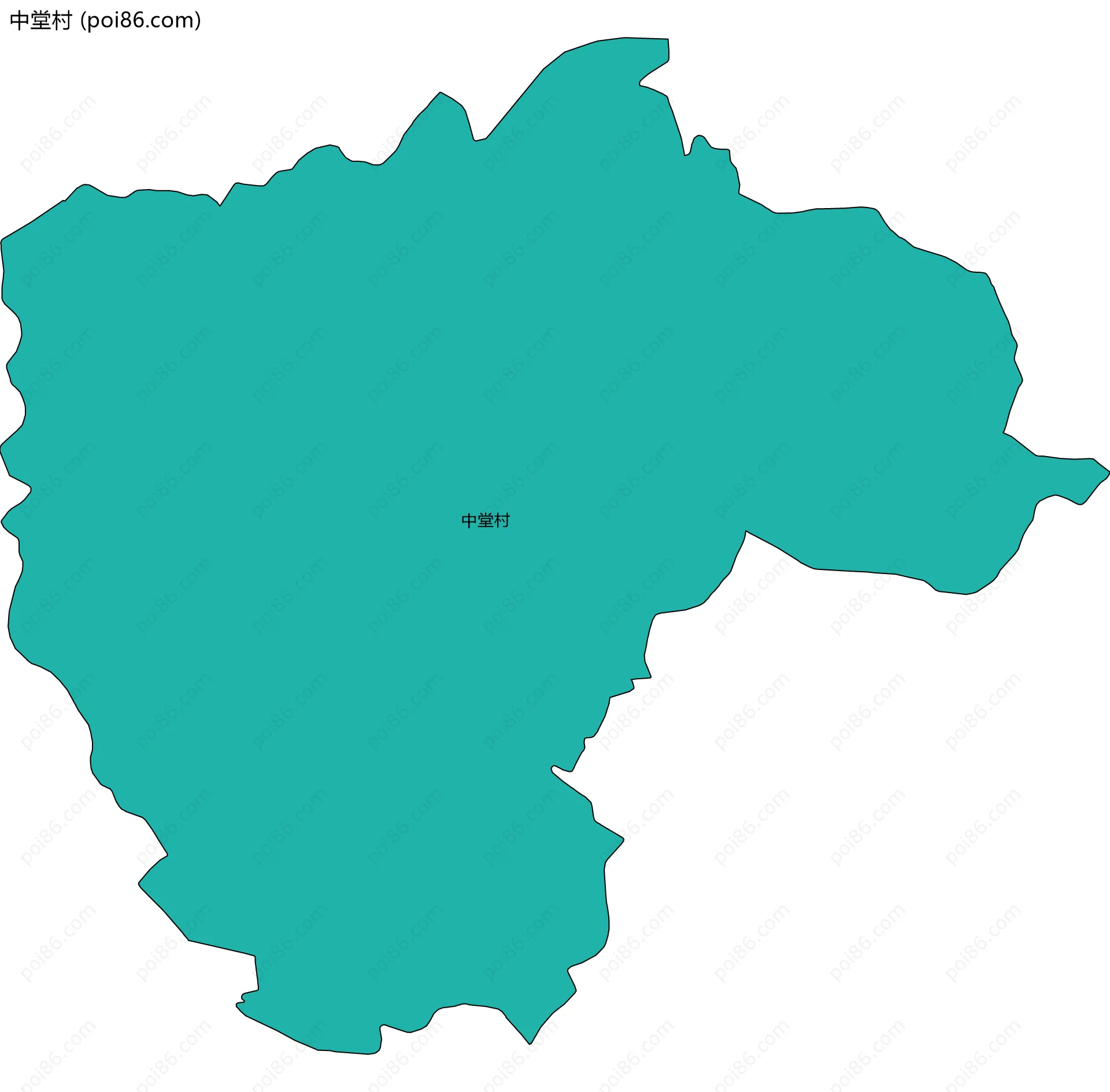 中堂村边界地图