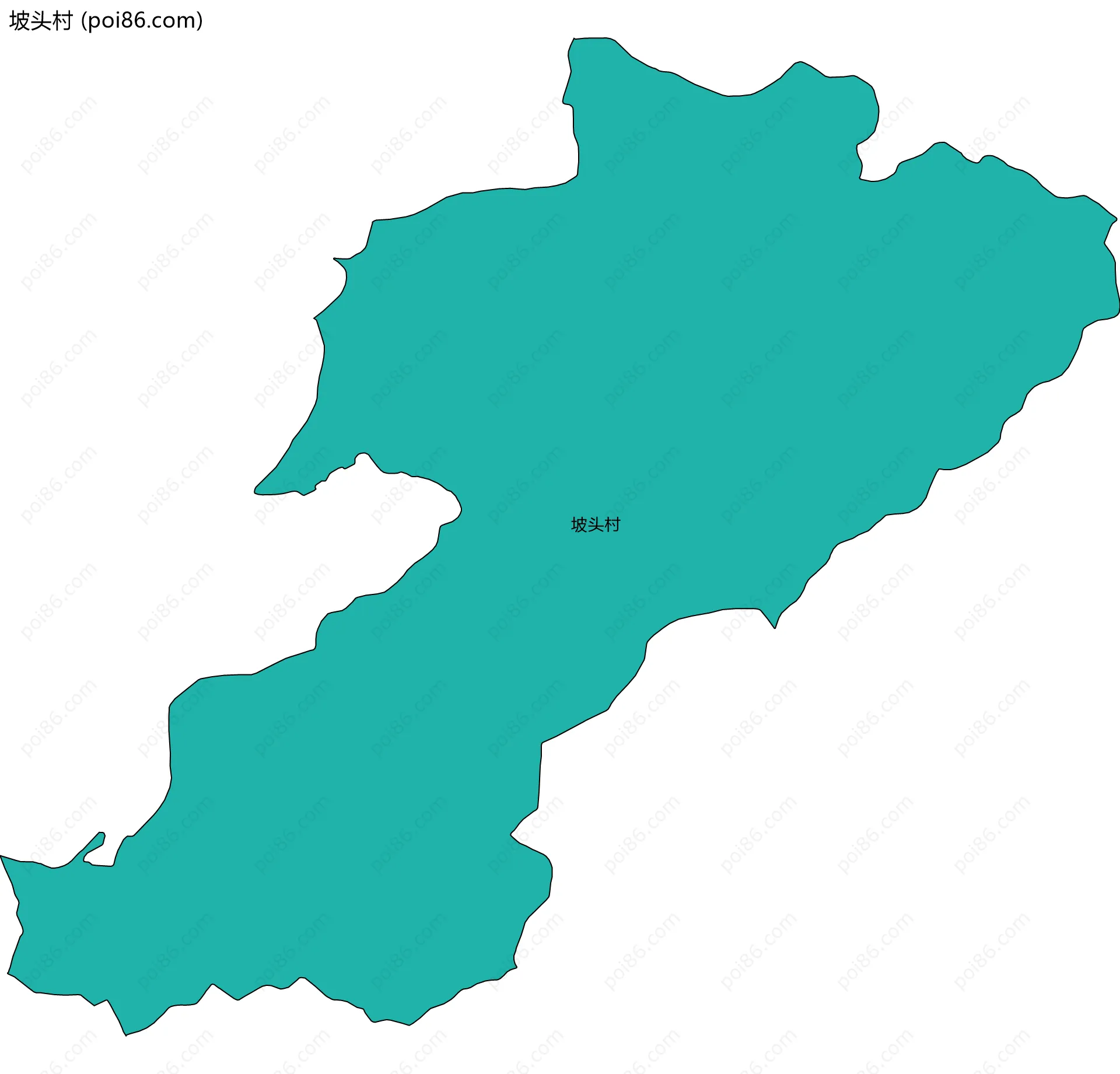 坡头村边界地图