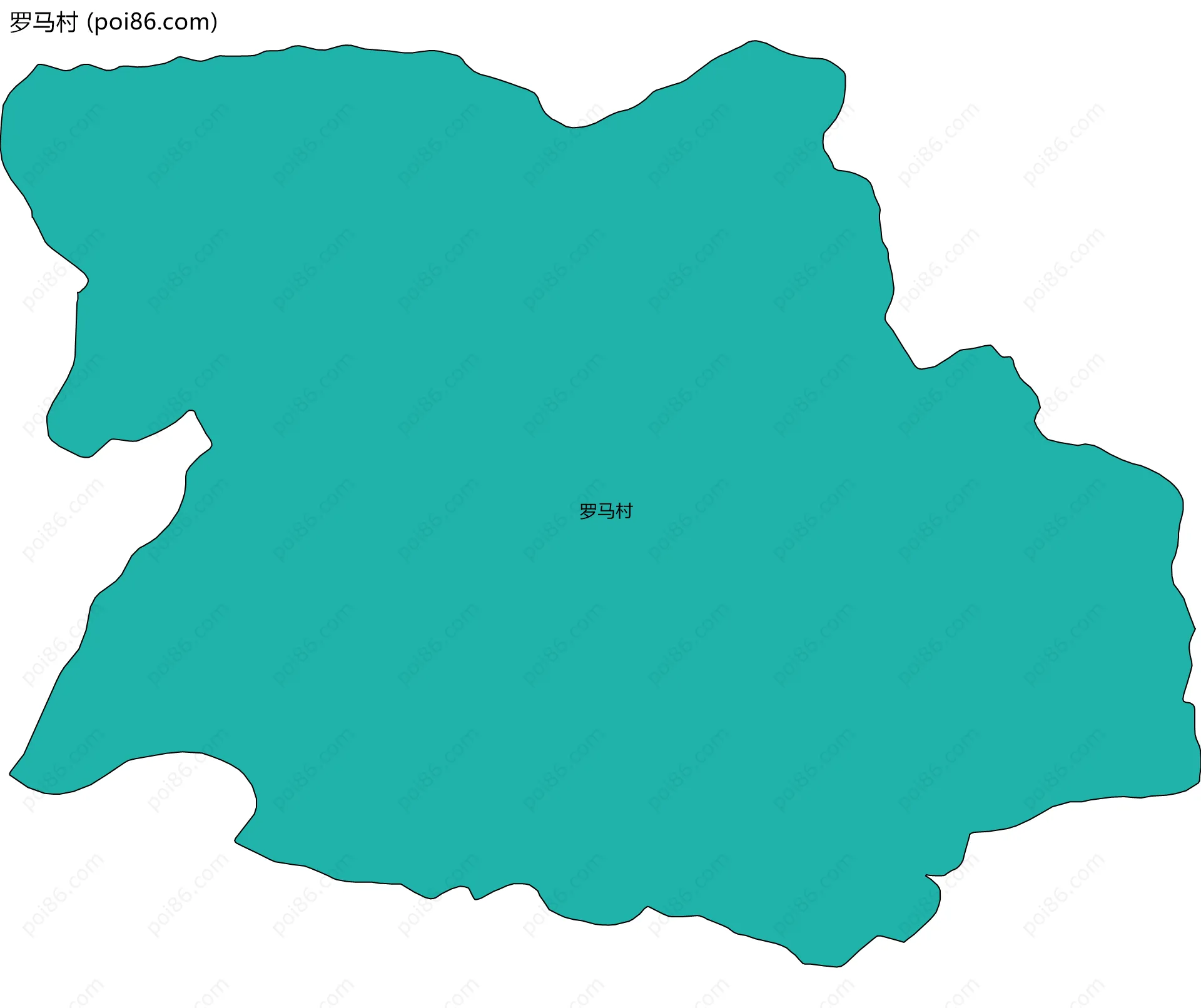 罗马村边界地图