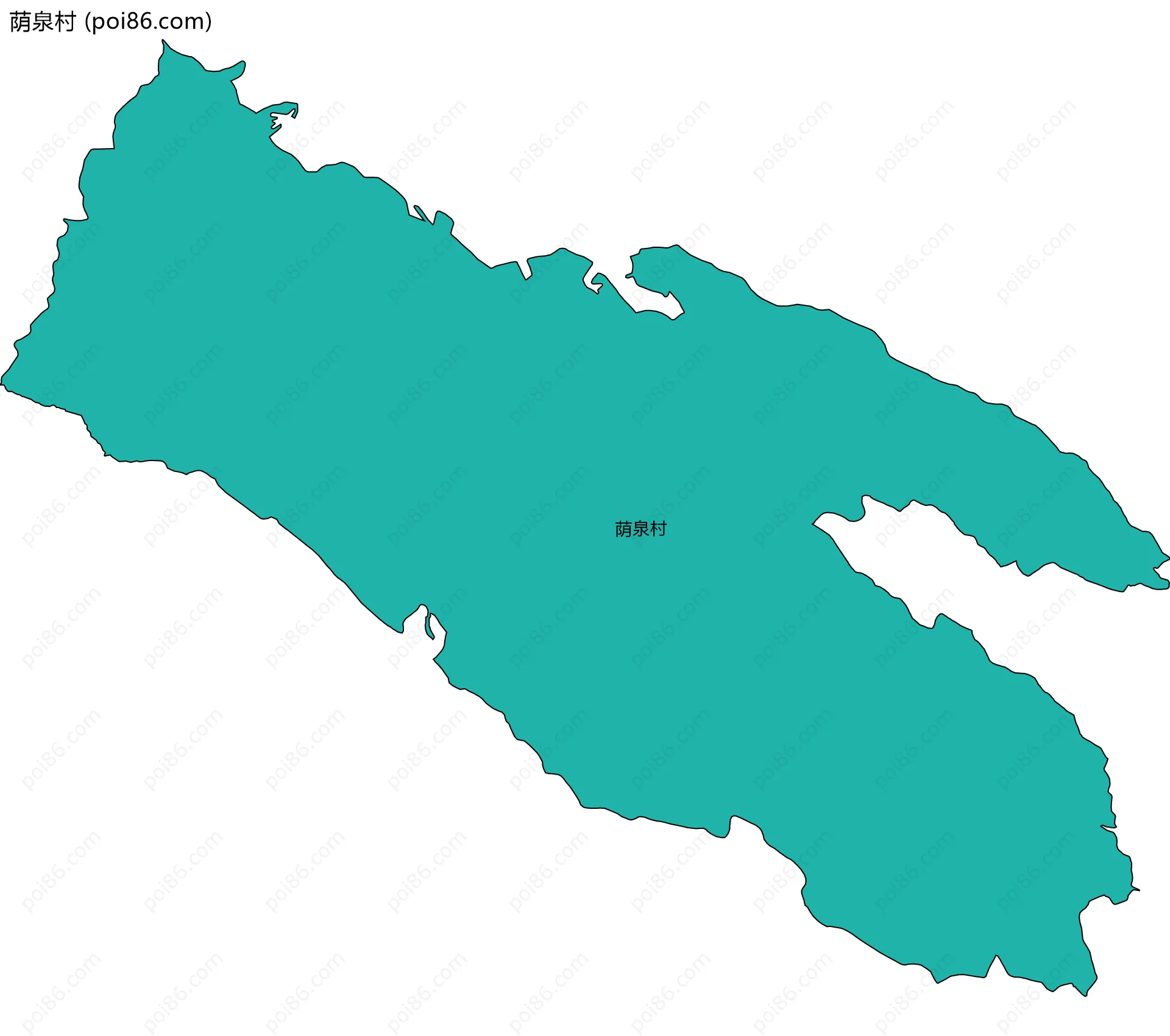 荫泉村边界地图