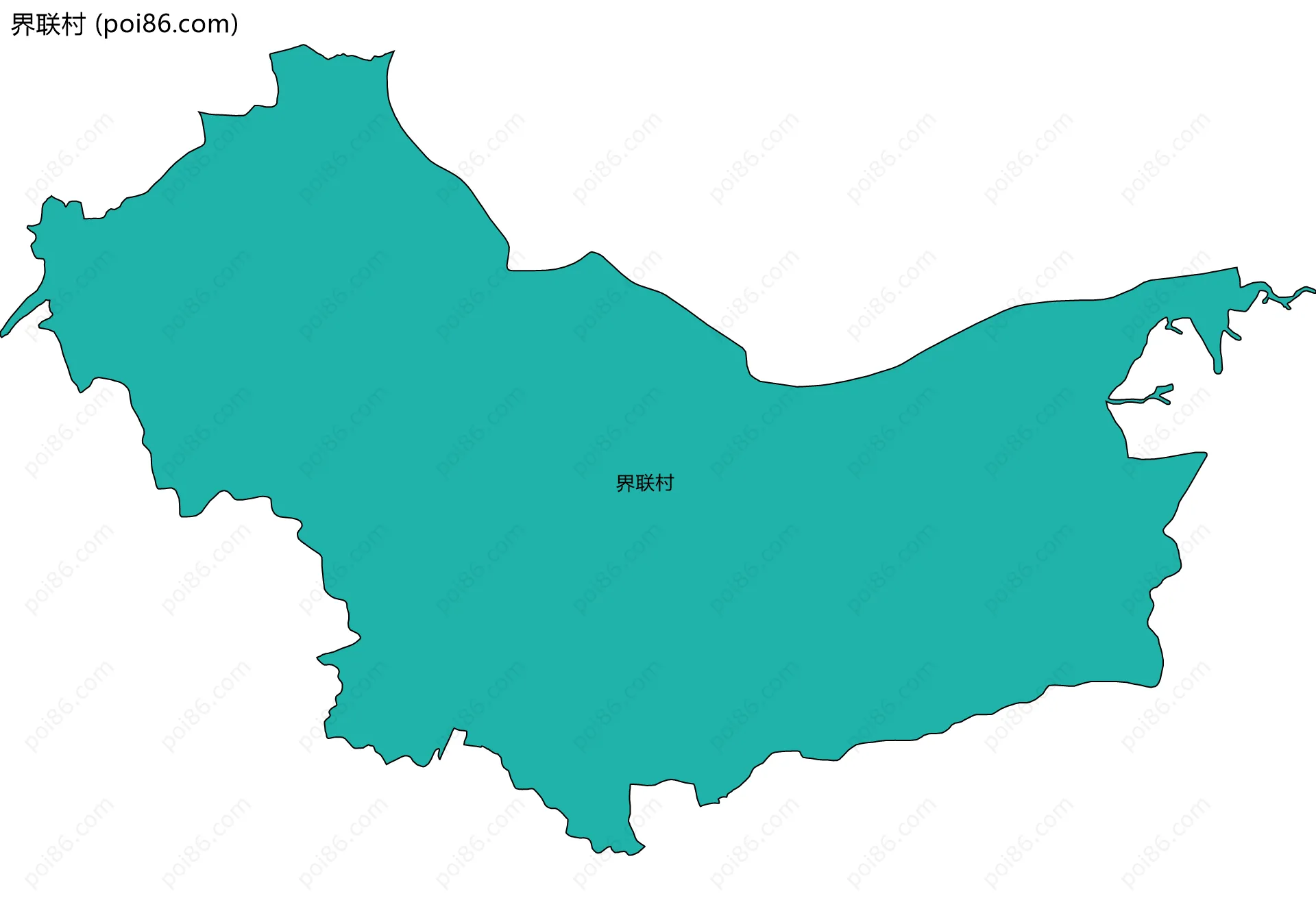 界联村边界地图