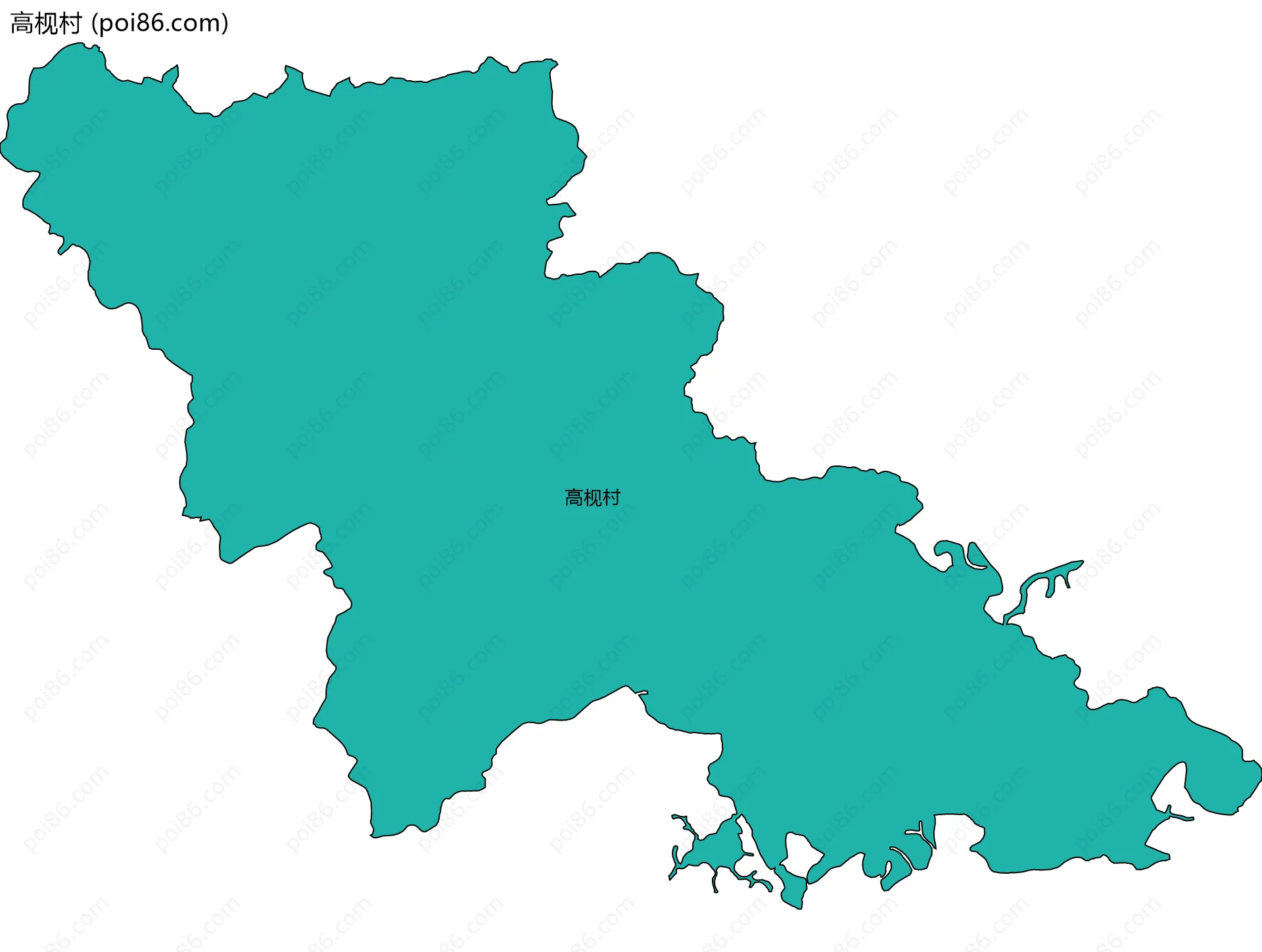 高枧村边界地图