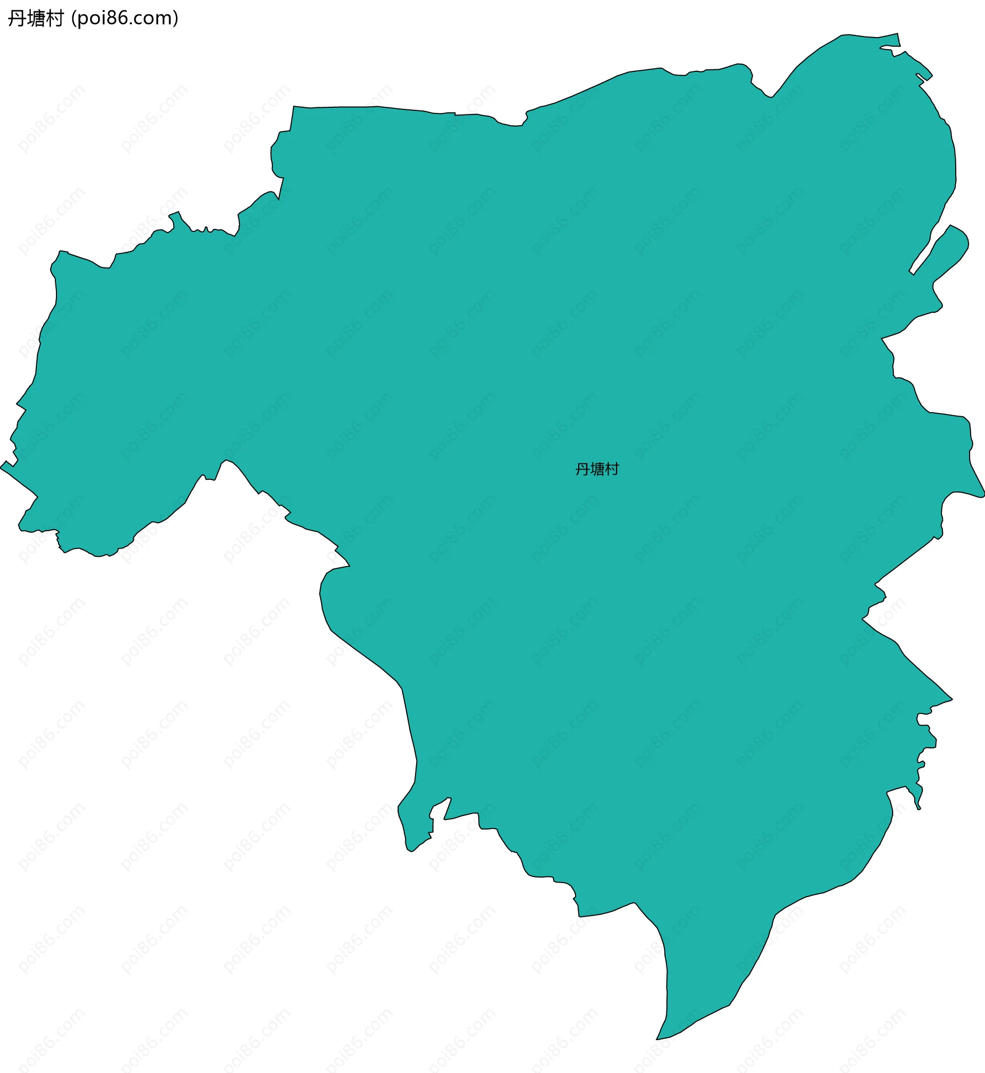 丹塘村边界地图