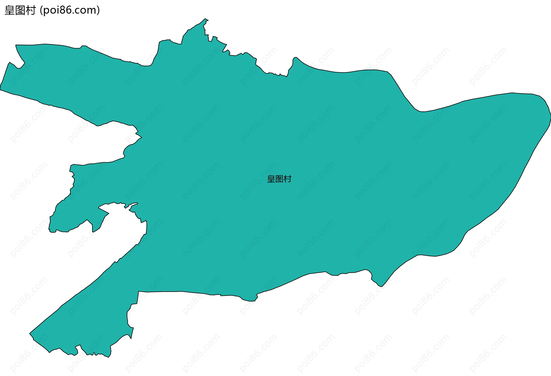 皇图村边界地图