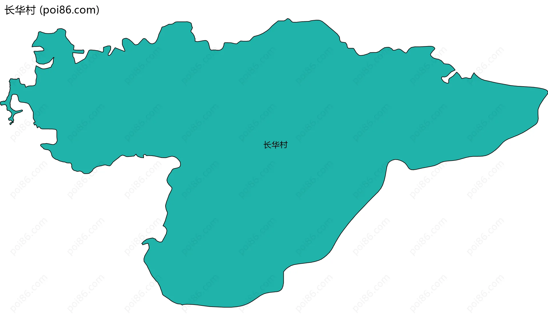 长华村边界地图