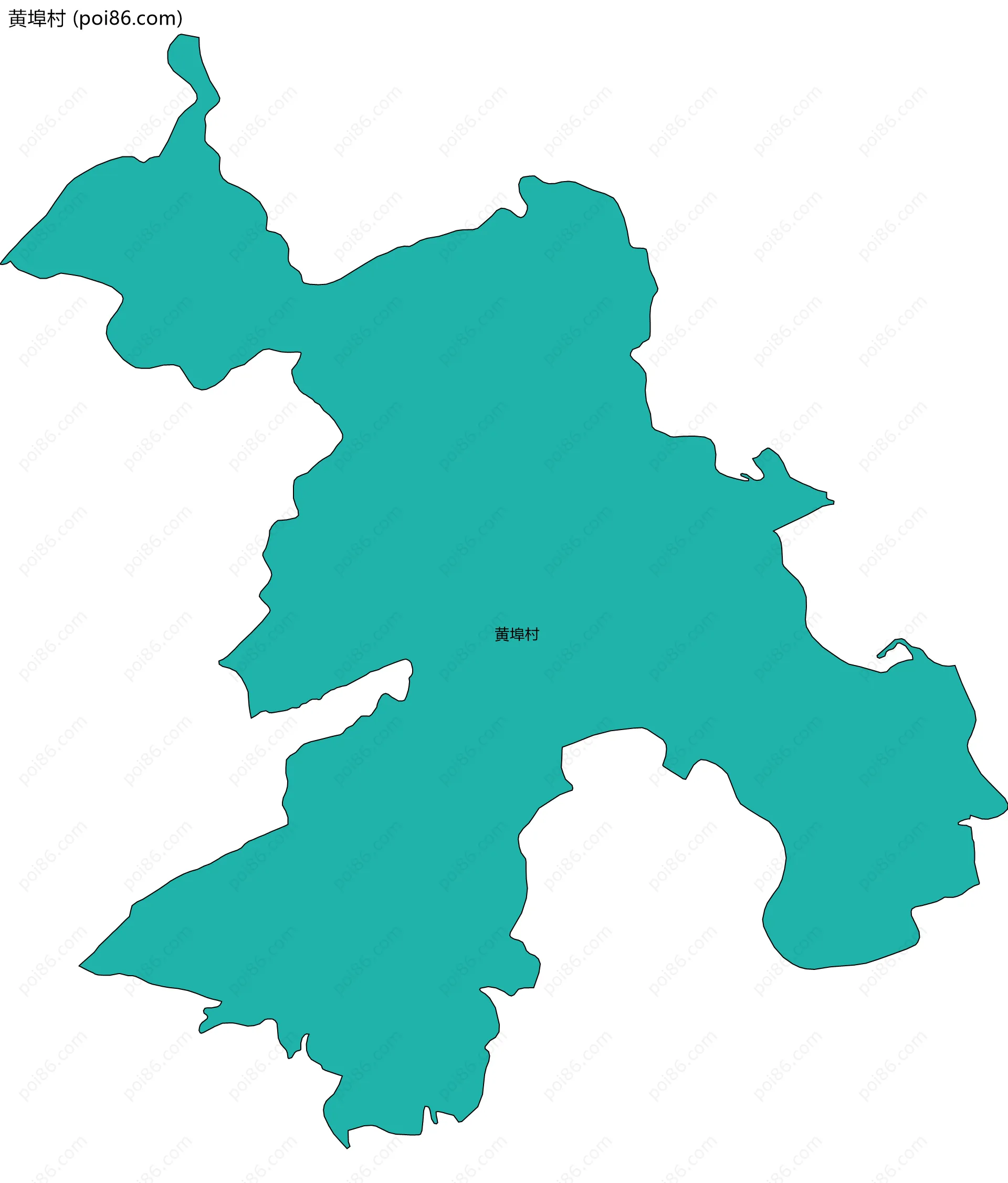 黄埠村边界地图