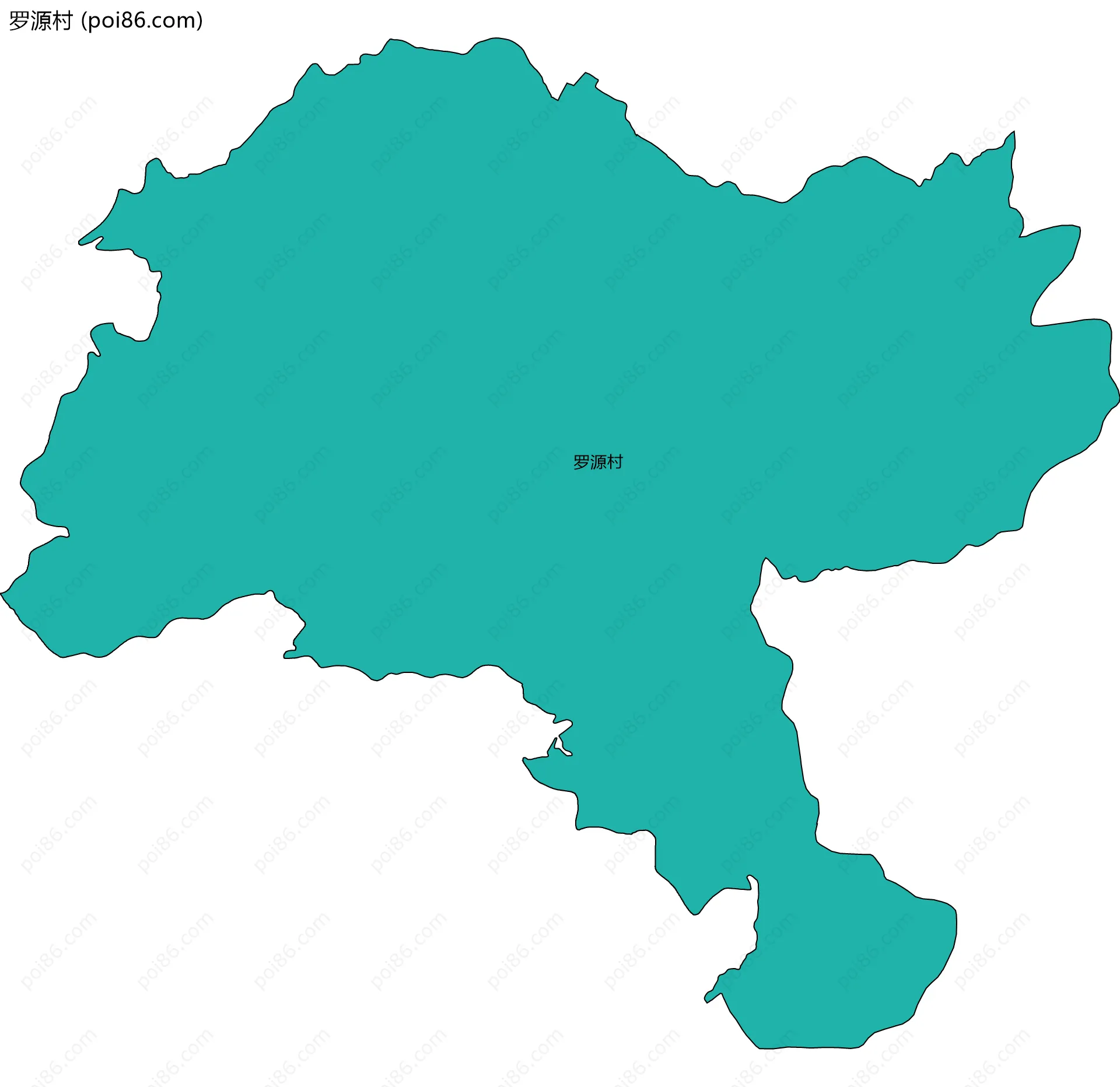 罗源村边界地图