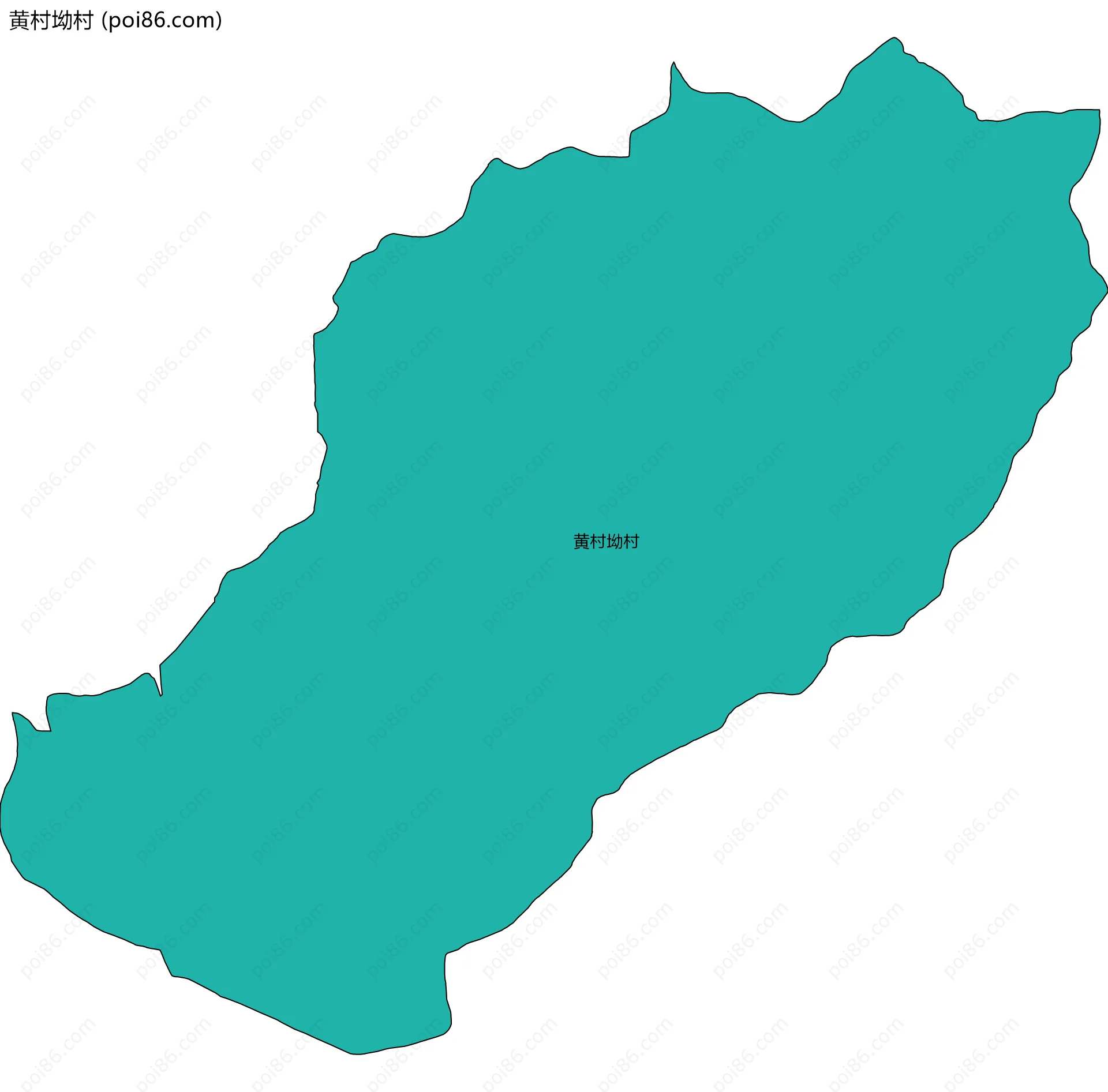 黄村坳村边界地图