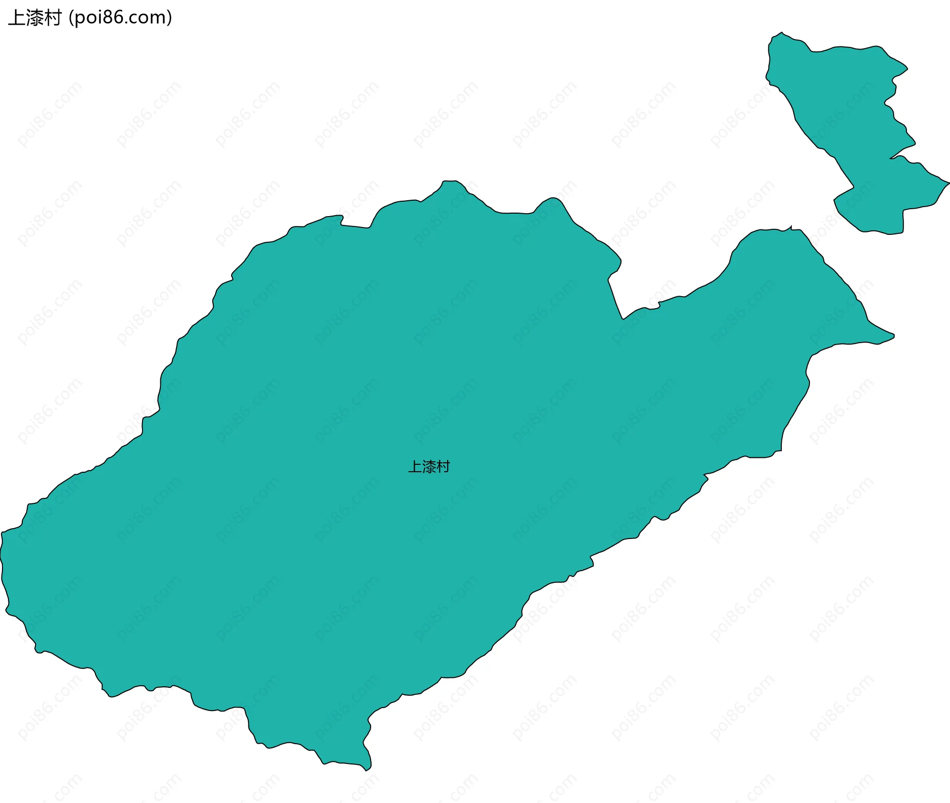 上漆村边界地图