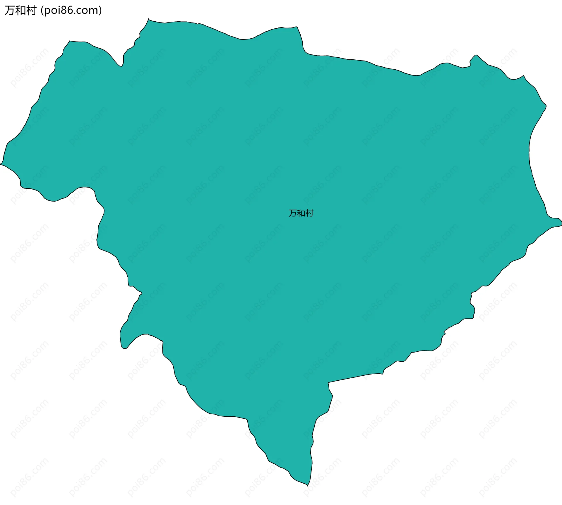 万和村边界地图