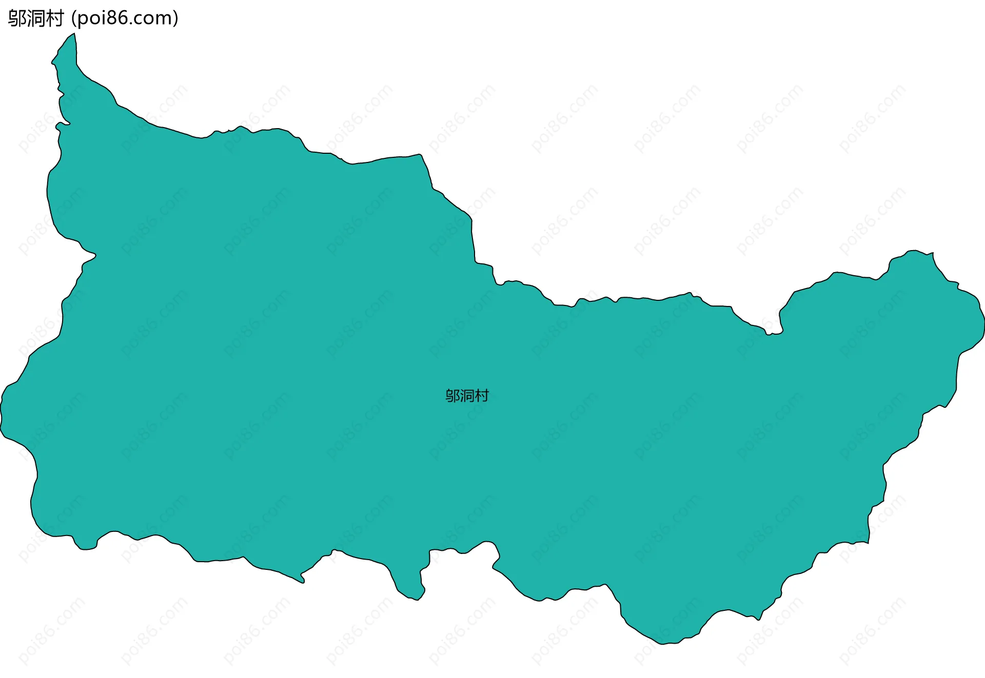邬洞村边界地图