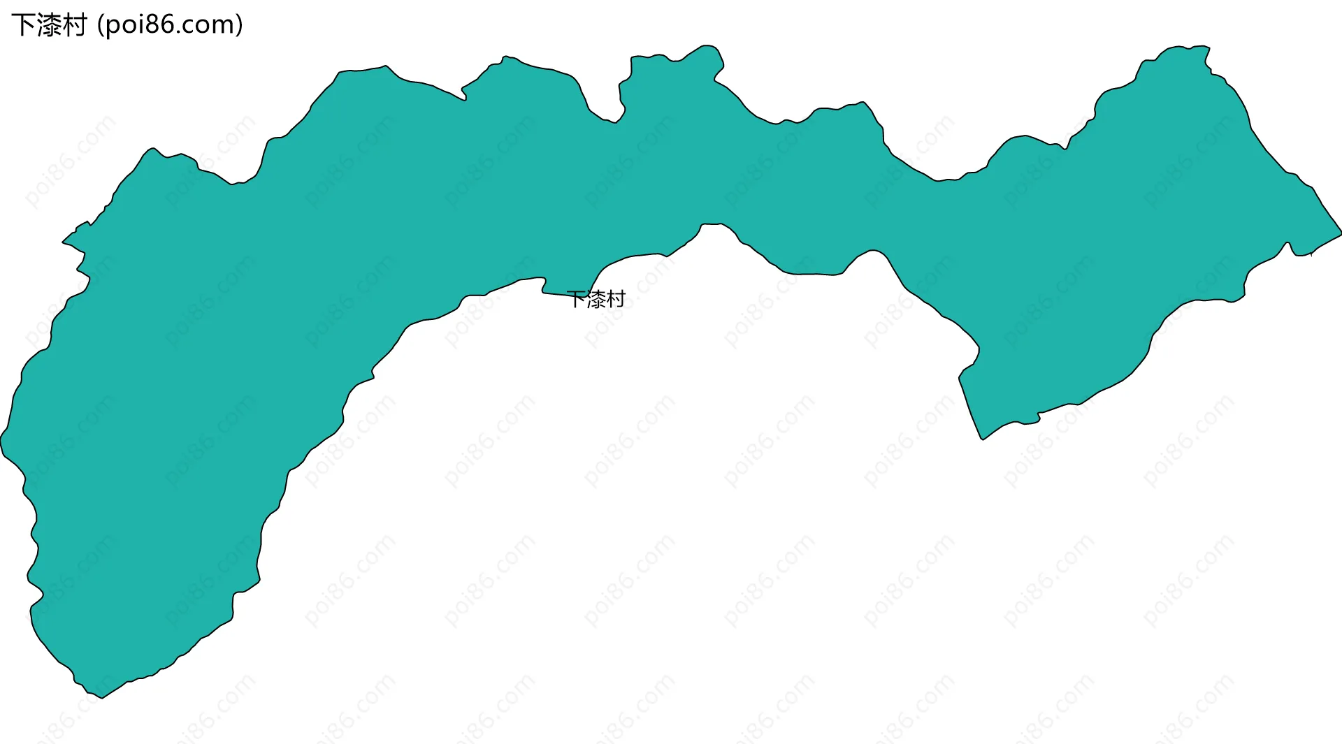 下漆村边界地图