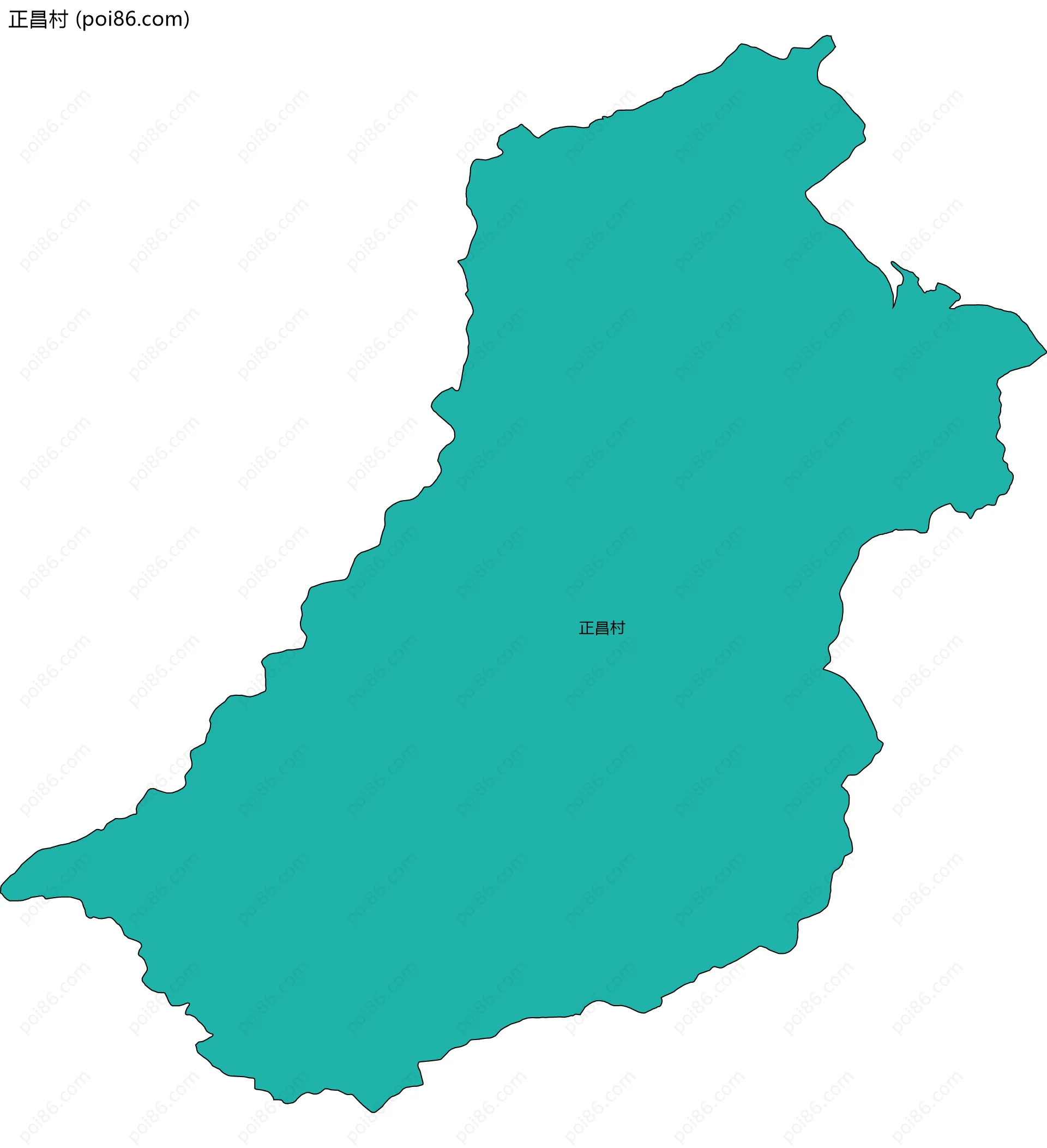 正昌村边界地图