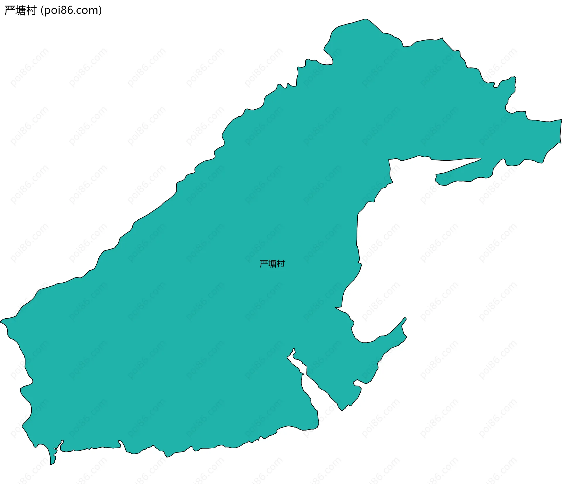 严塘村边界地图