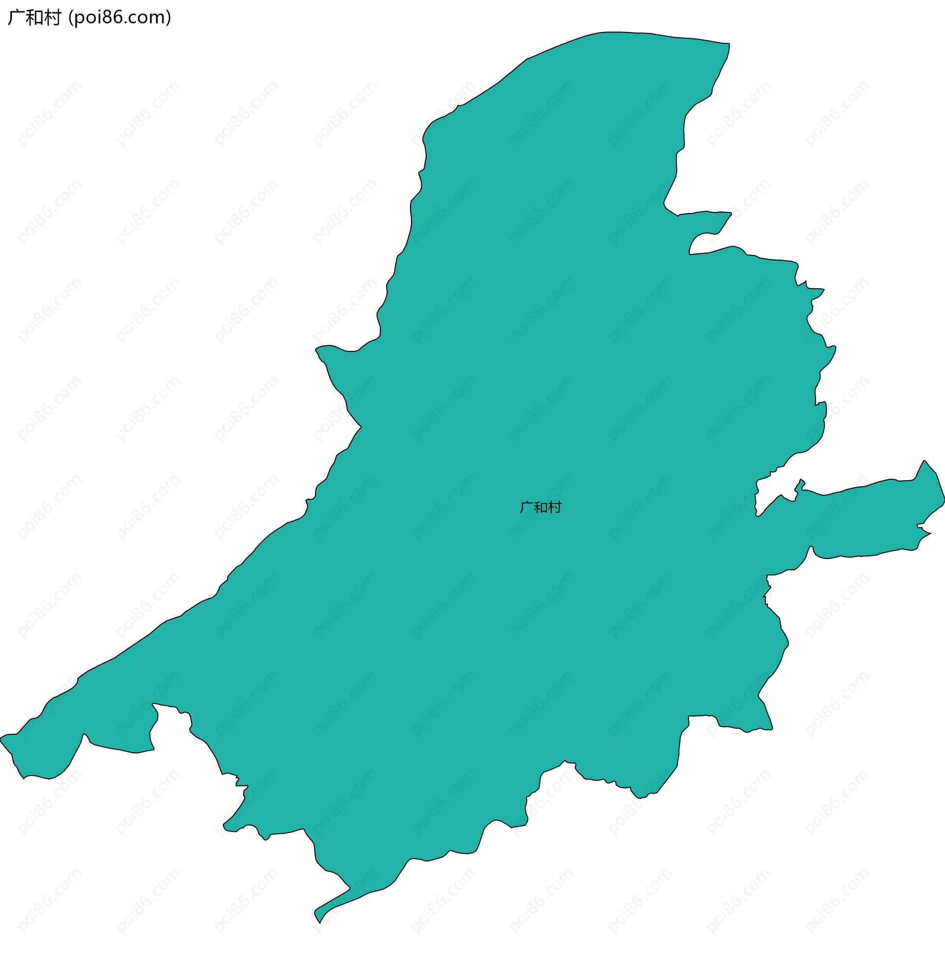 广和村边界地图