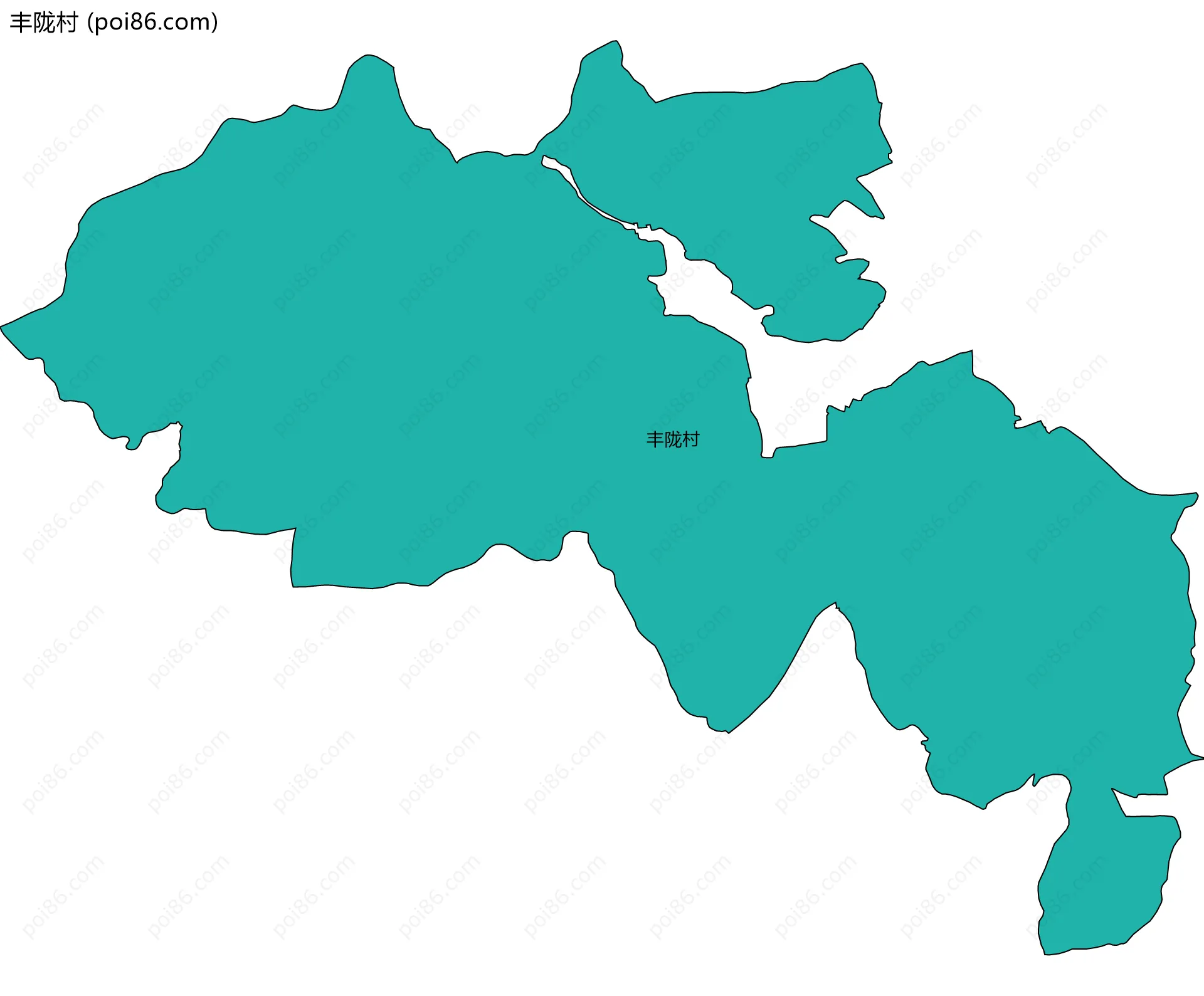 丰陇村边界地图