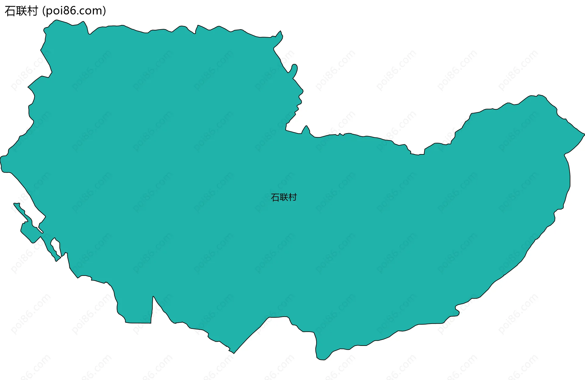 石联村边界地图