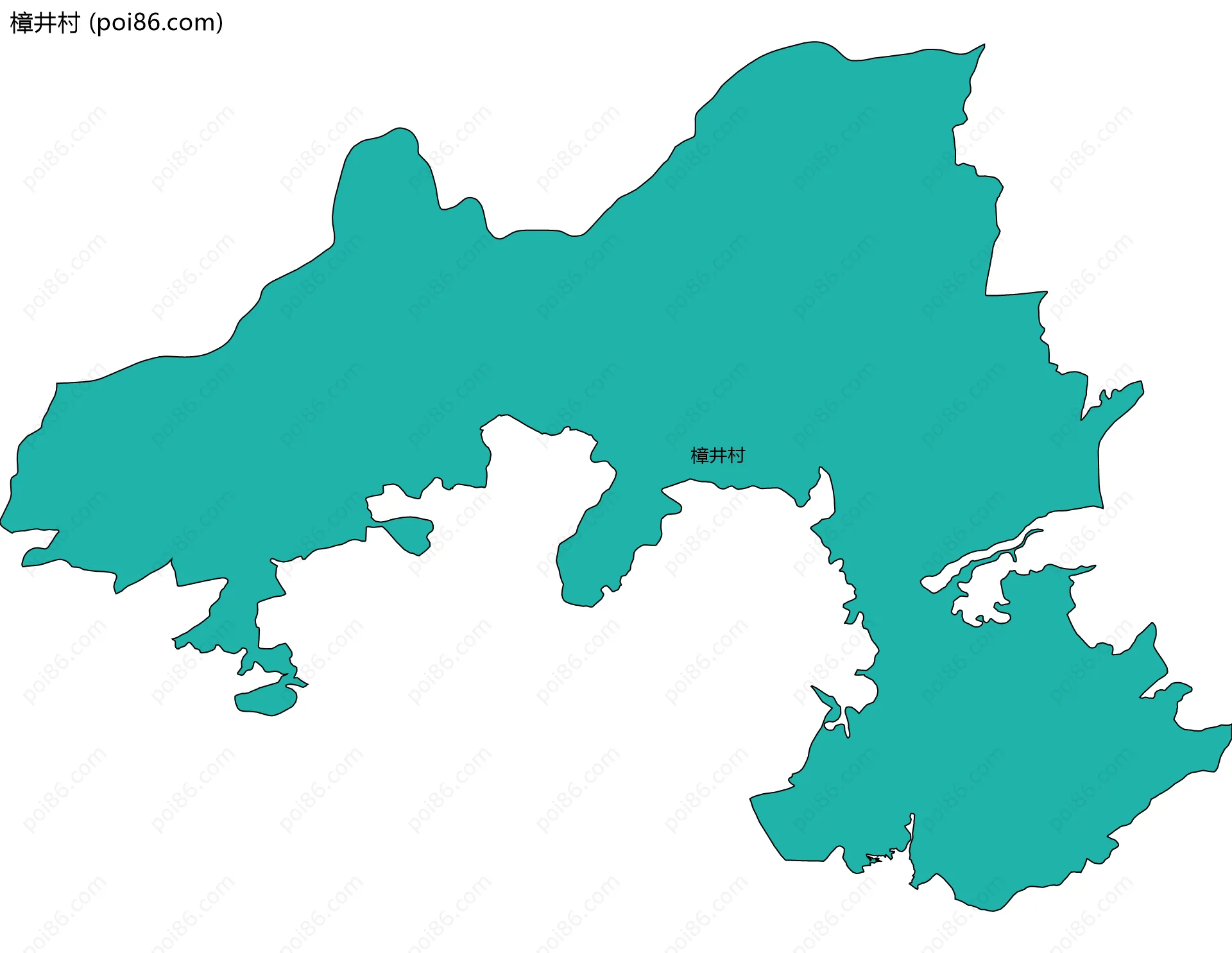 樟井村边界地图