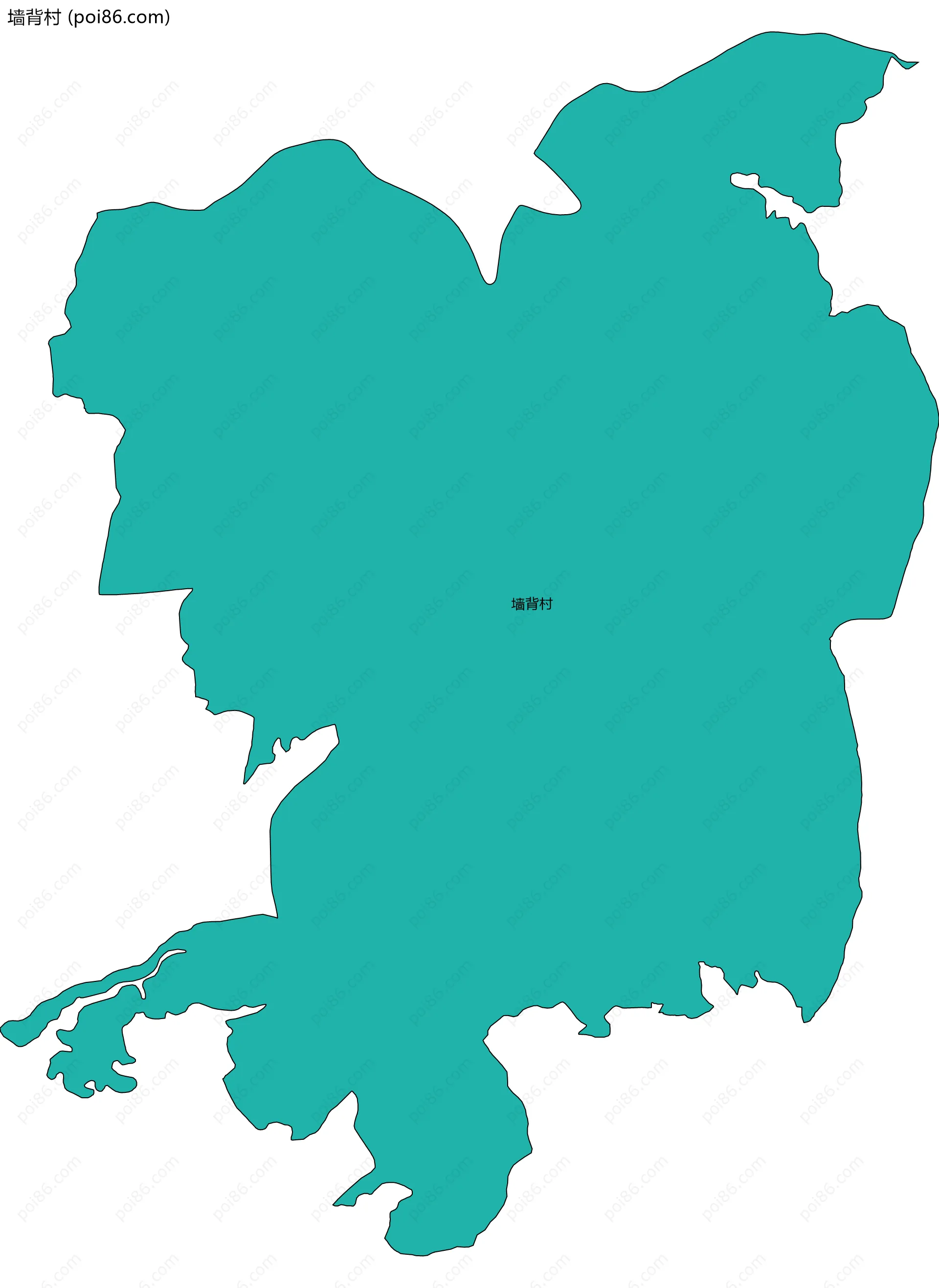 墙背村边界地图