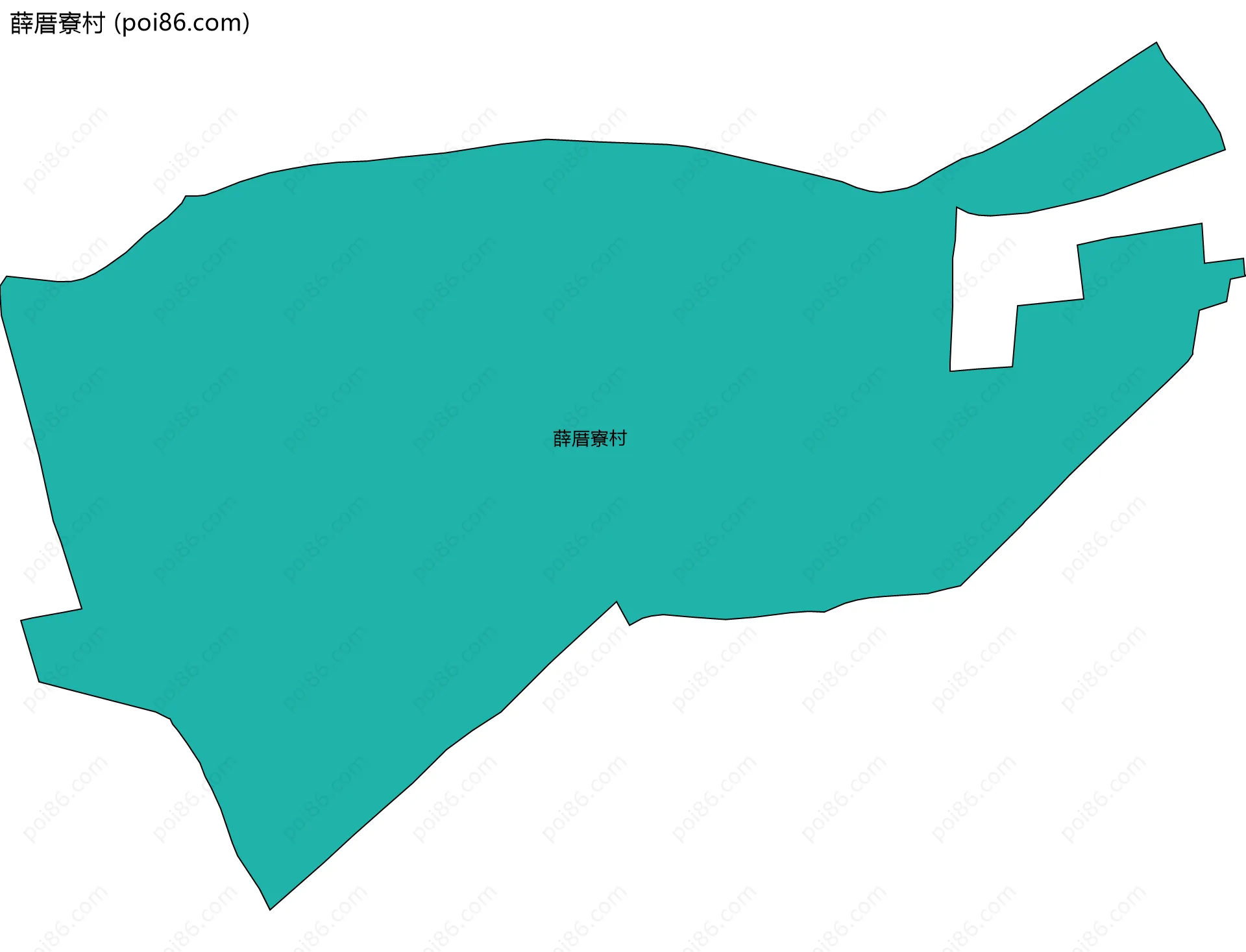 薛厝寮村边界地图