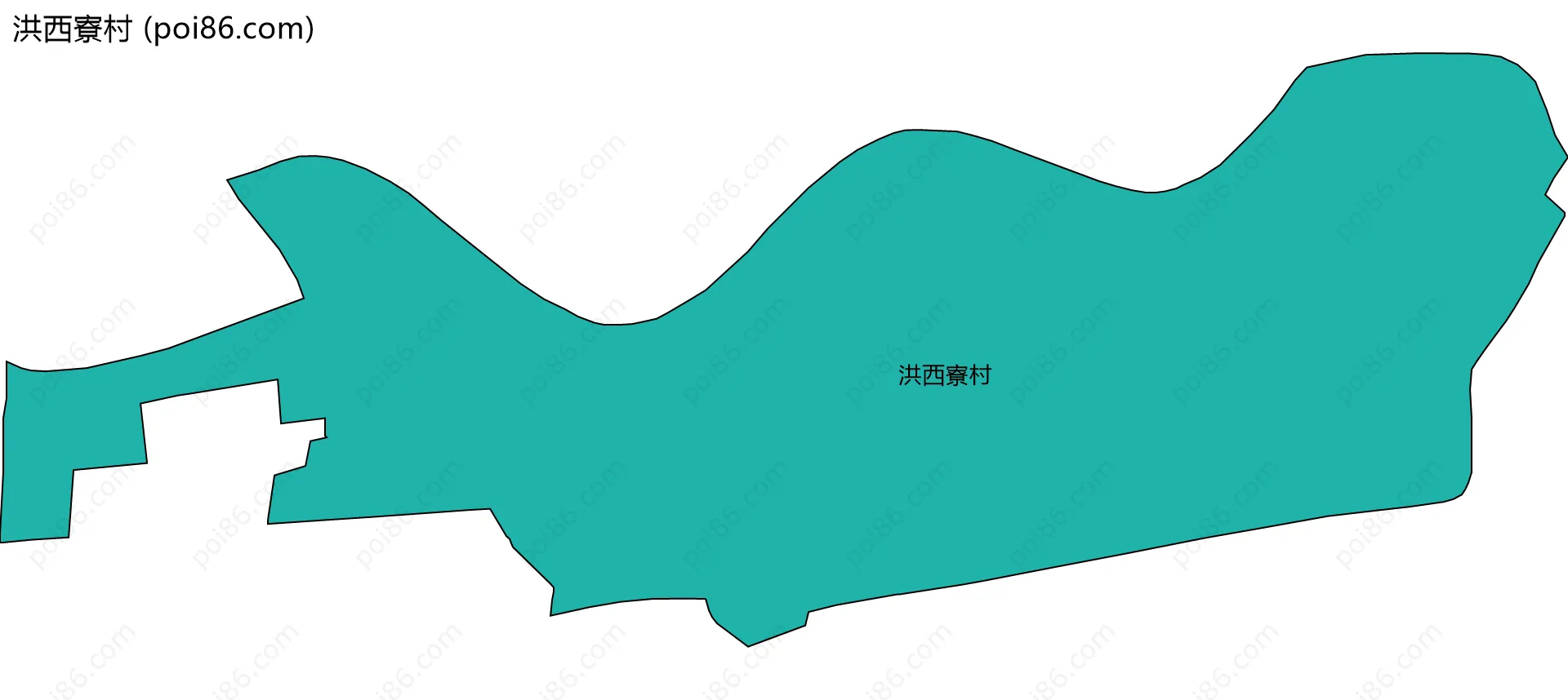 洪西寮村边界地图