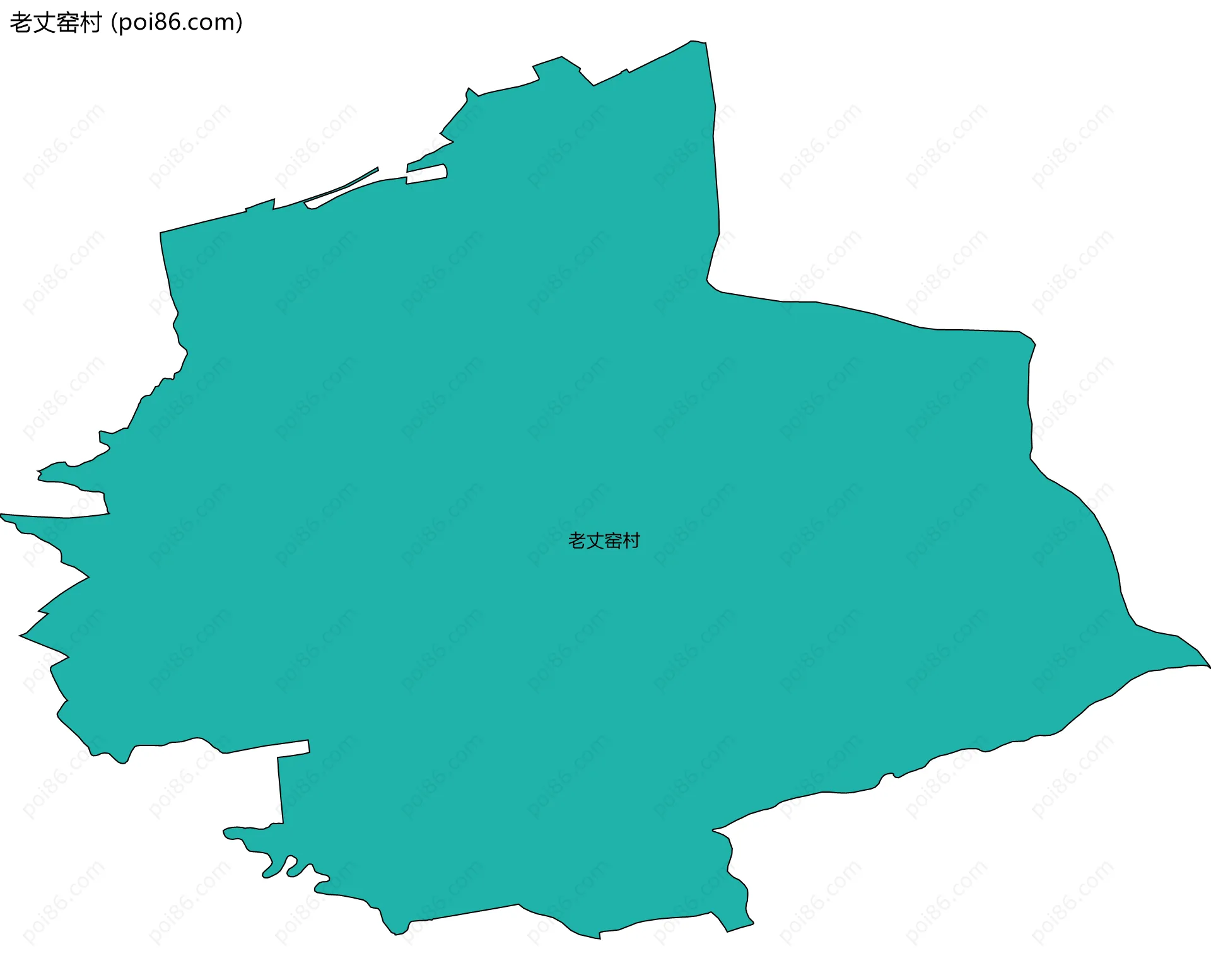 老丈窑村边界地图