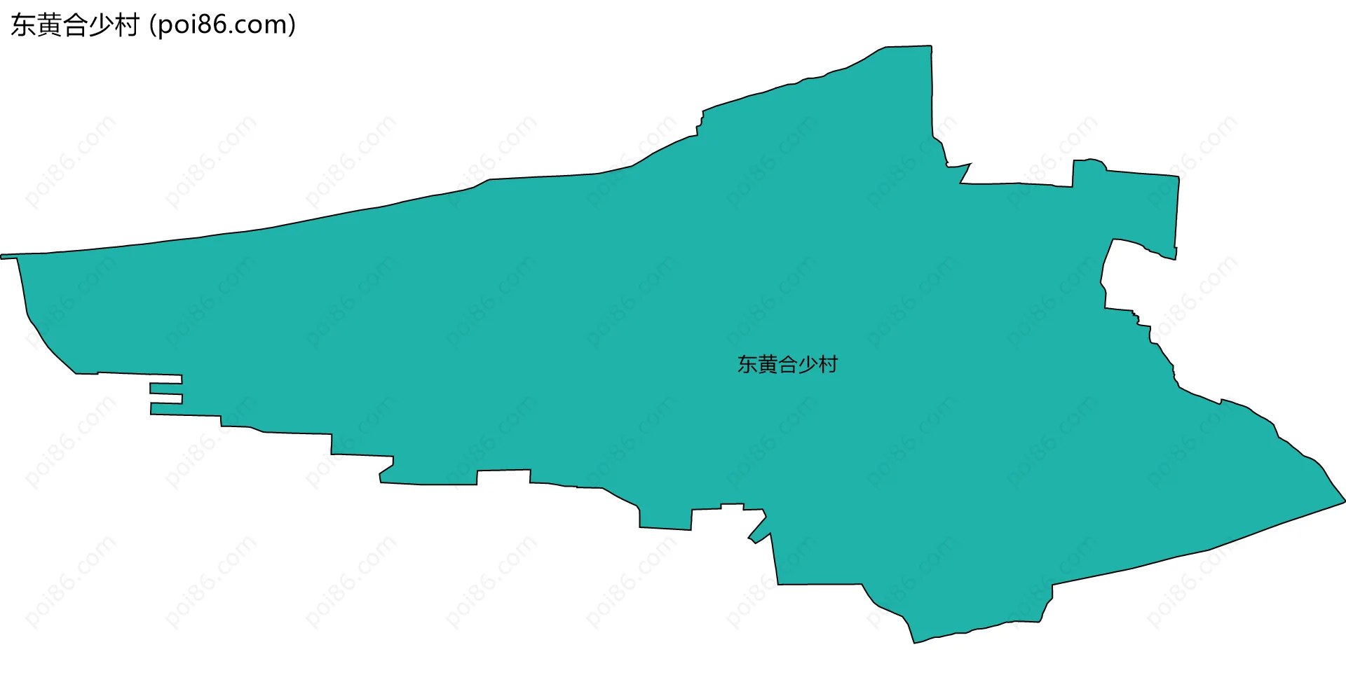 东黄合少村边界地图