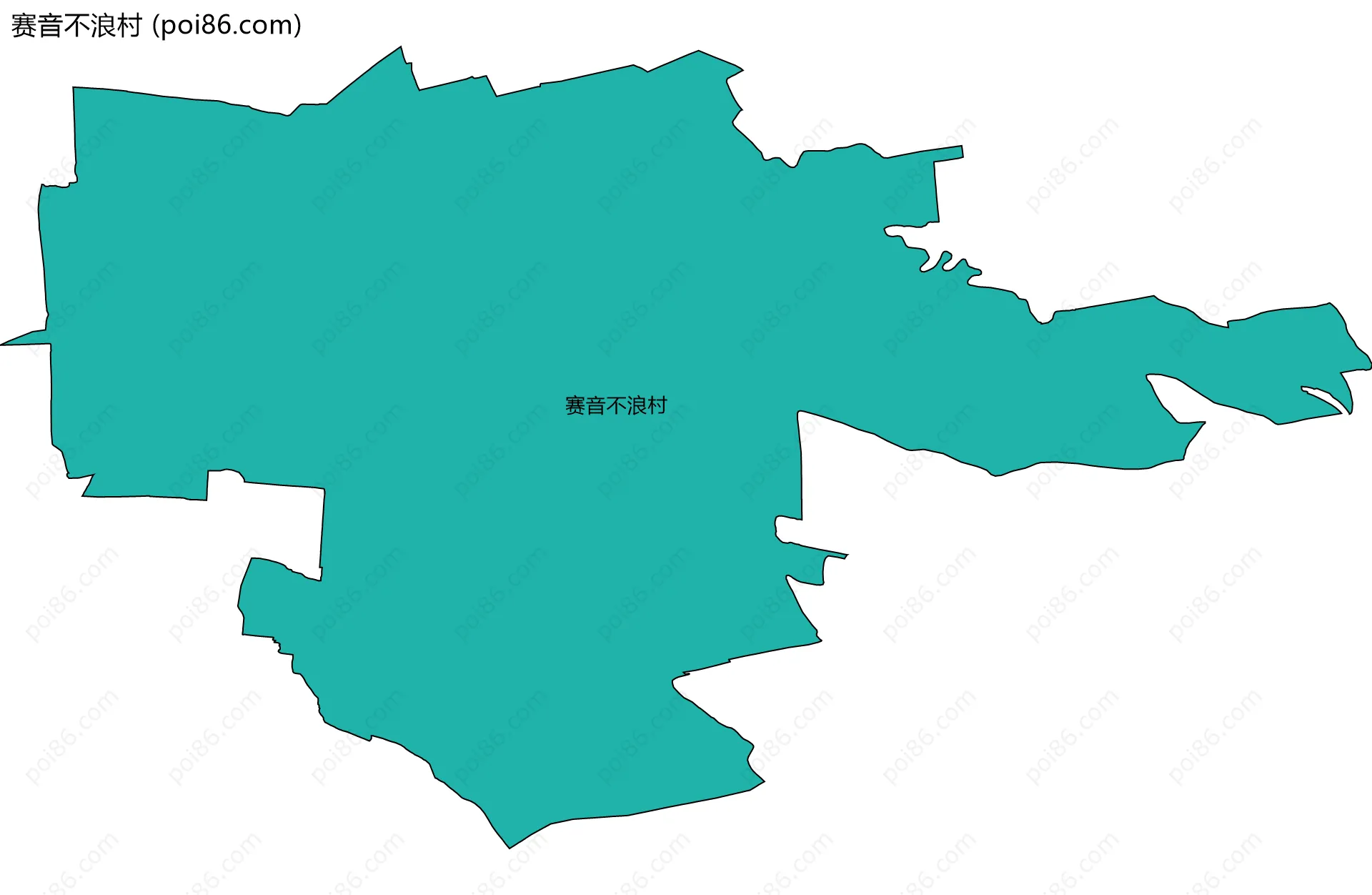 赛音不浪村边界地图