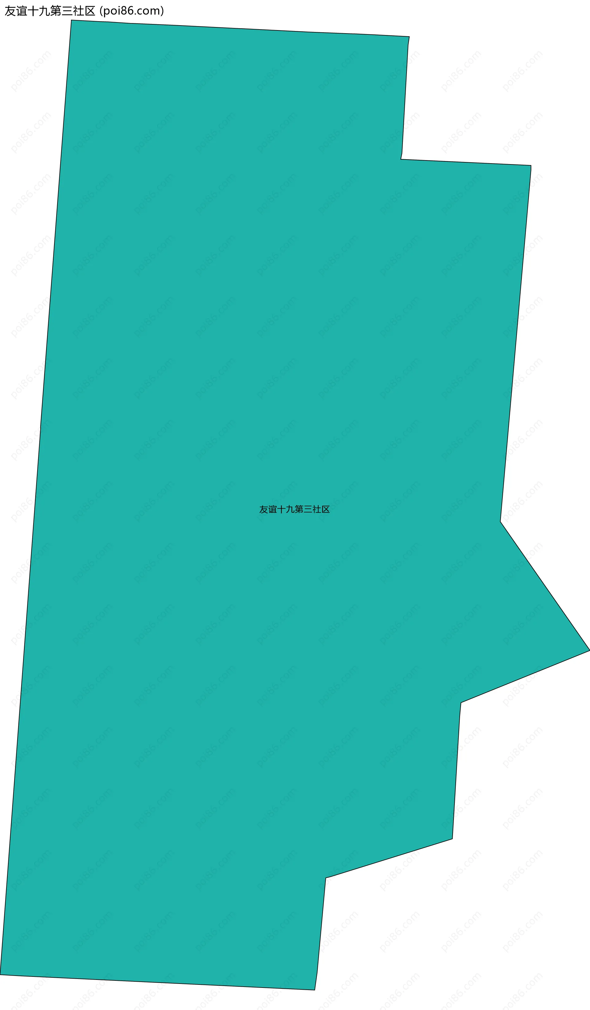友谊十九第三社区边界地图