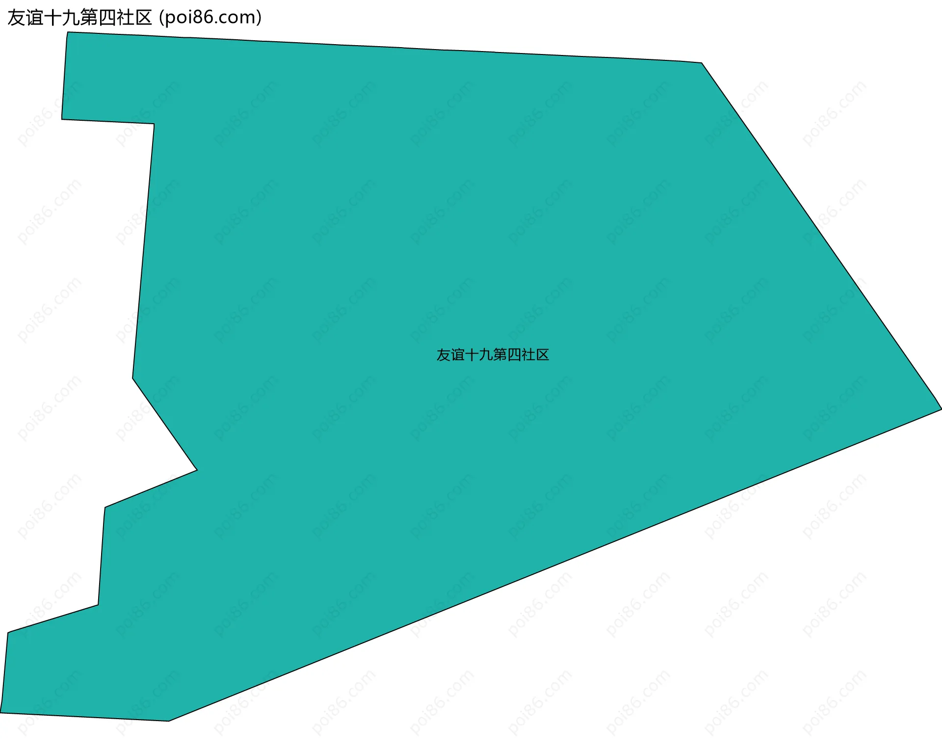 友谊十九第四社区边界地图