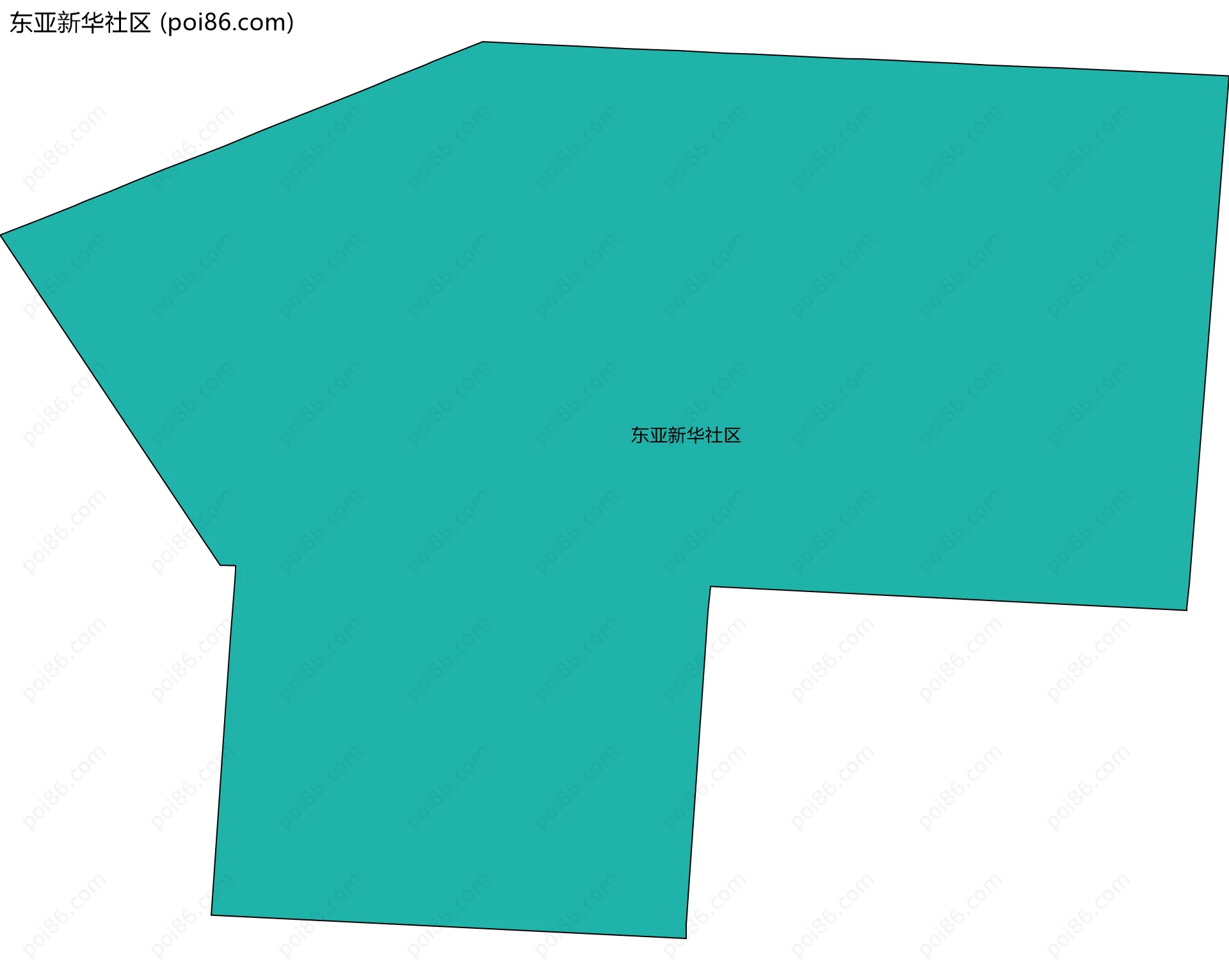 东亚新华社区边界地图