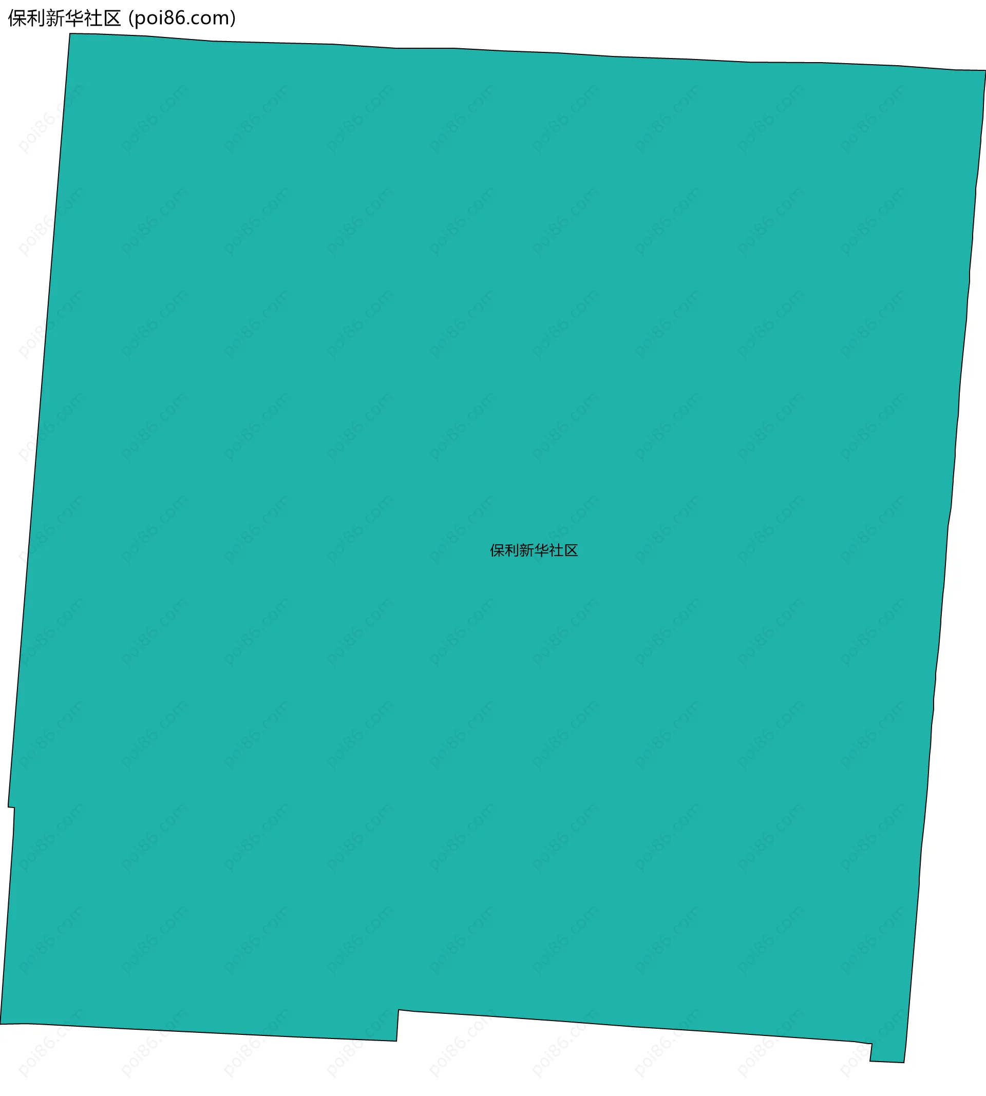 保利新华社区边界地图