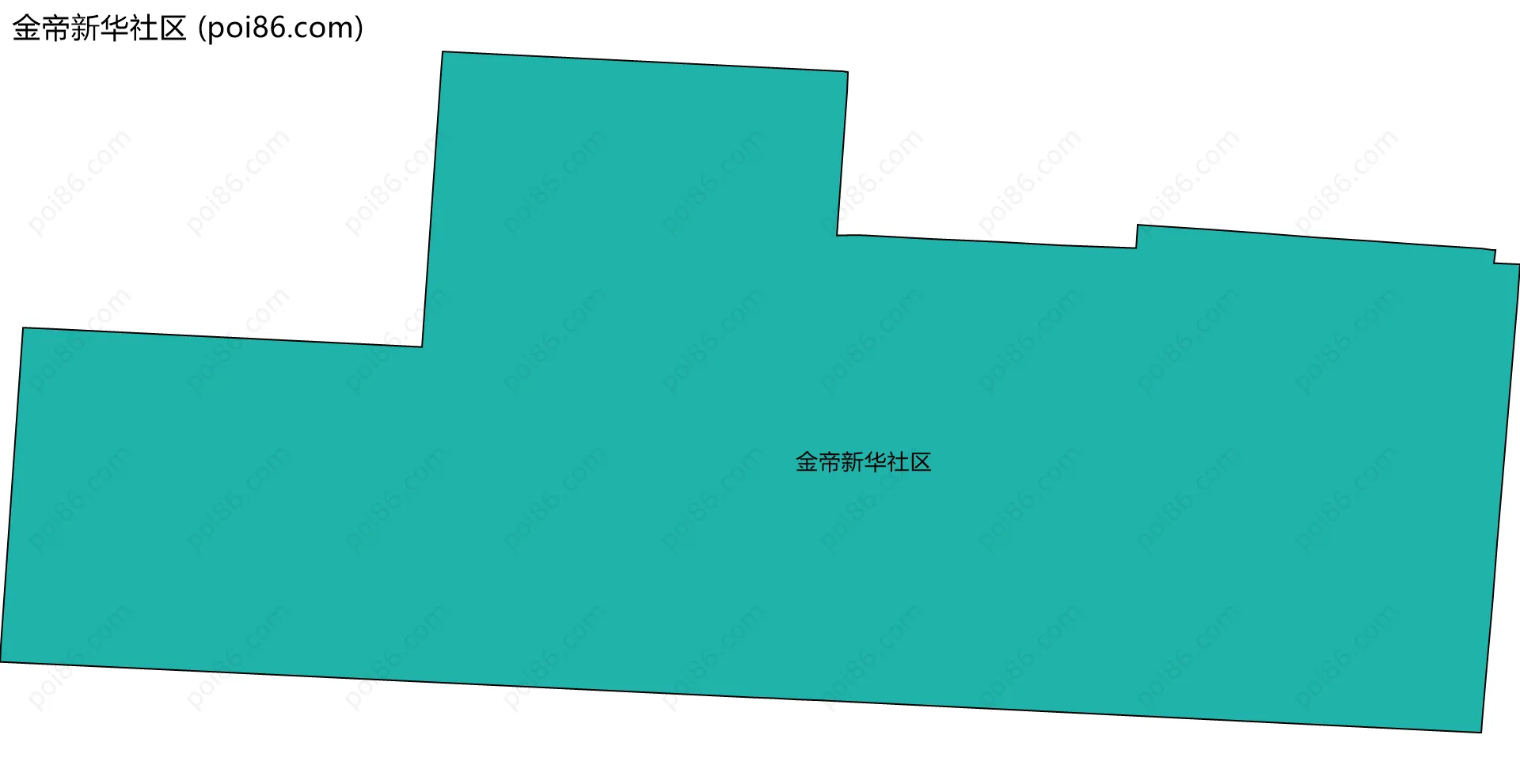 金帝新华社区边界地图