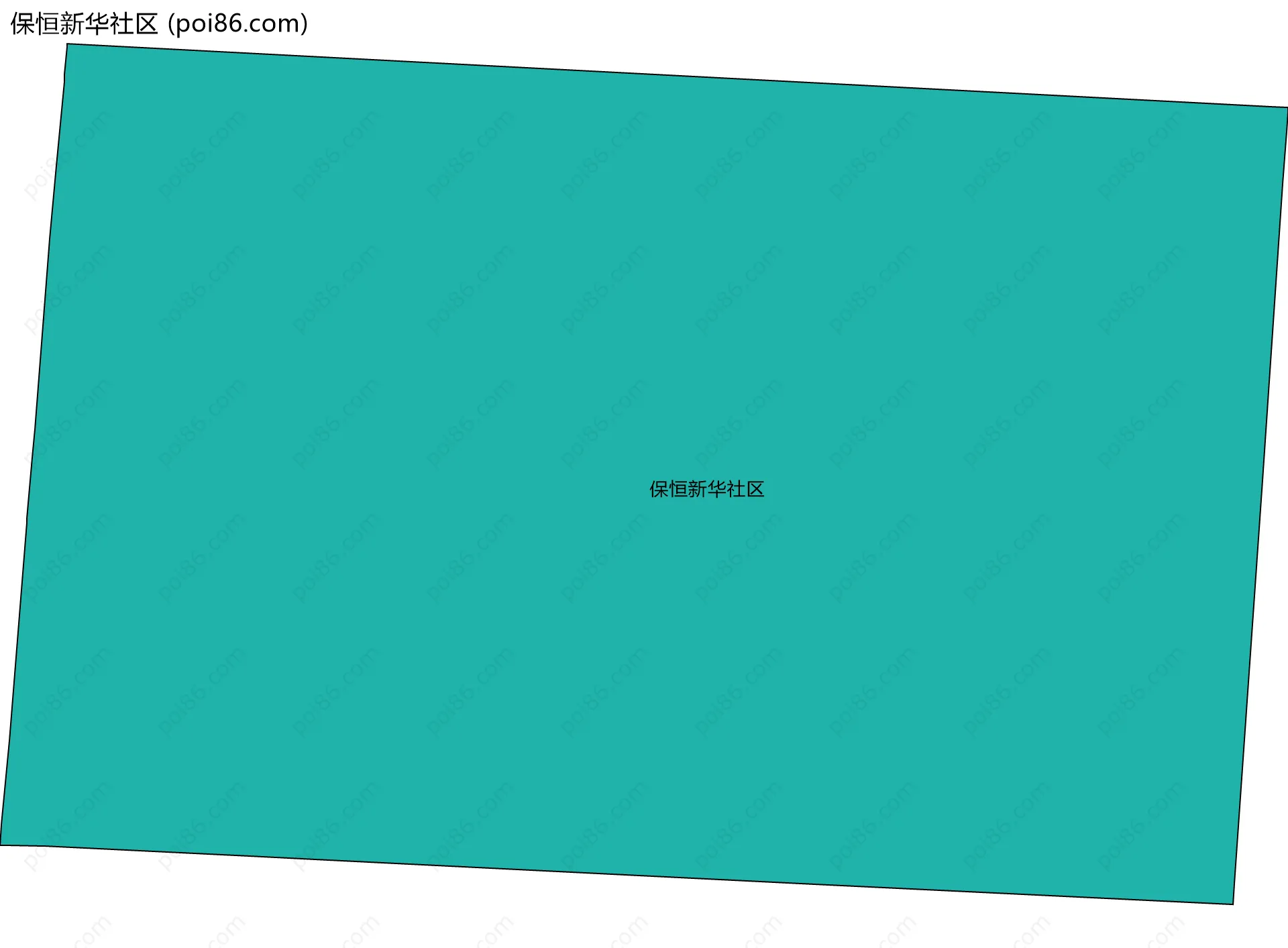 保恒新华社区边界地图