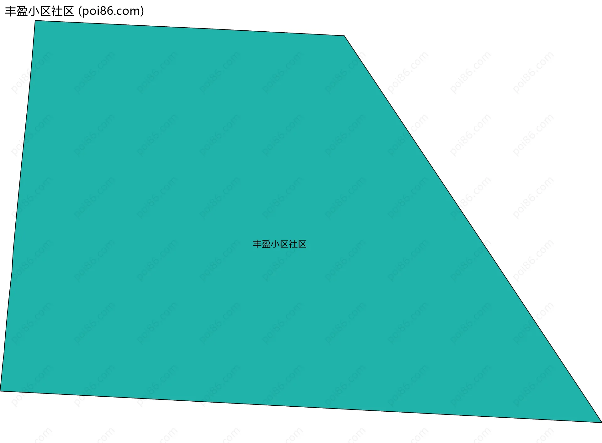 丰盈小区社区边界地图