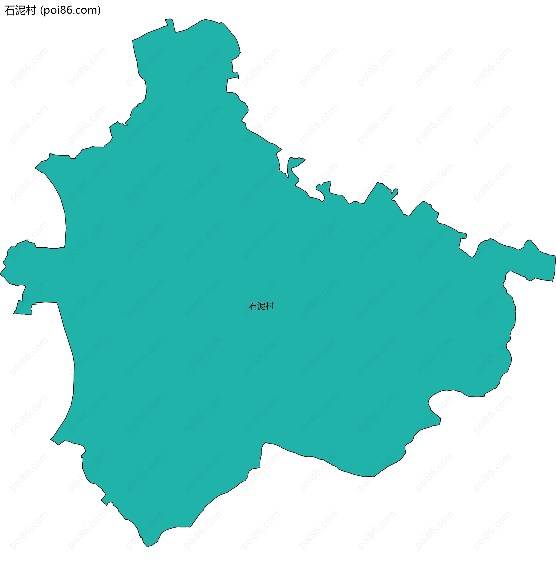 石泥村边界地图