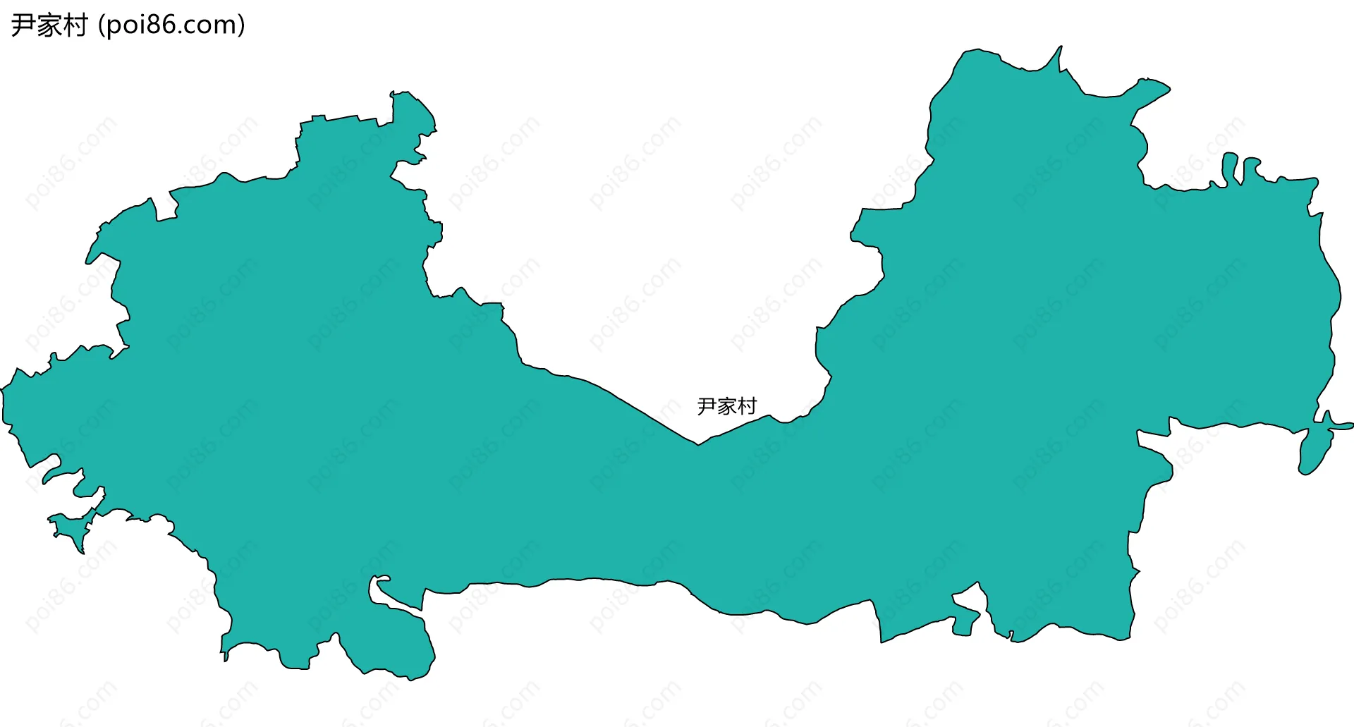尹家村边界地图