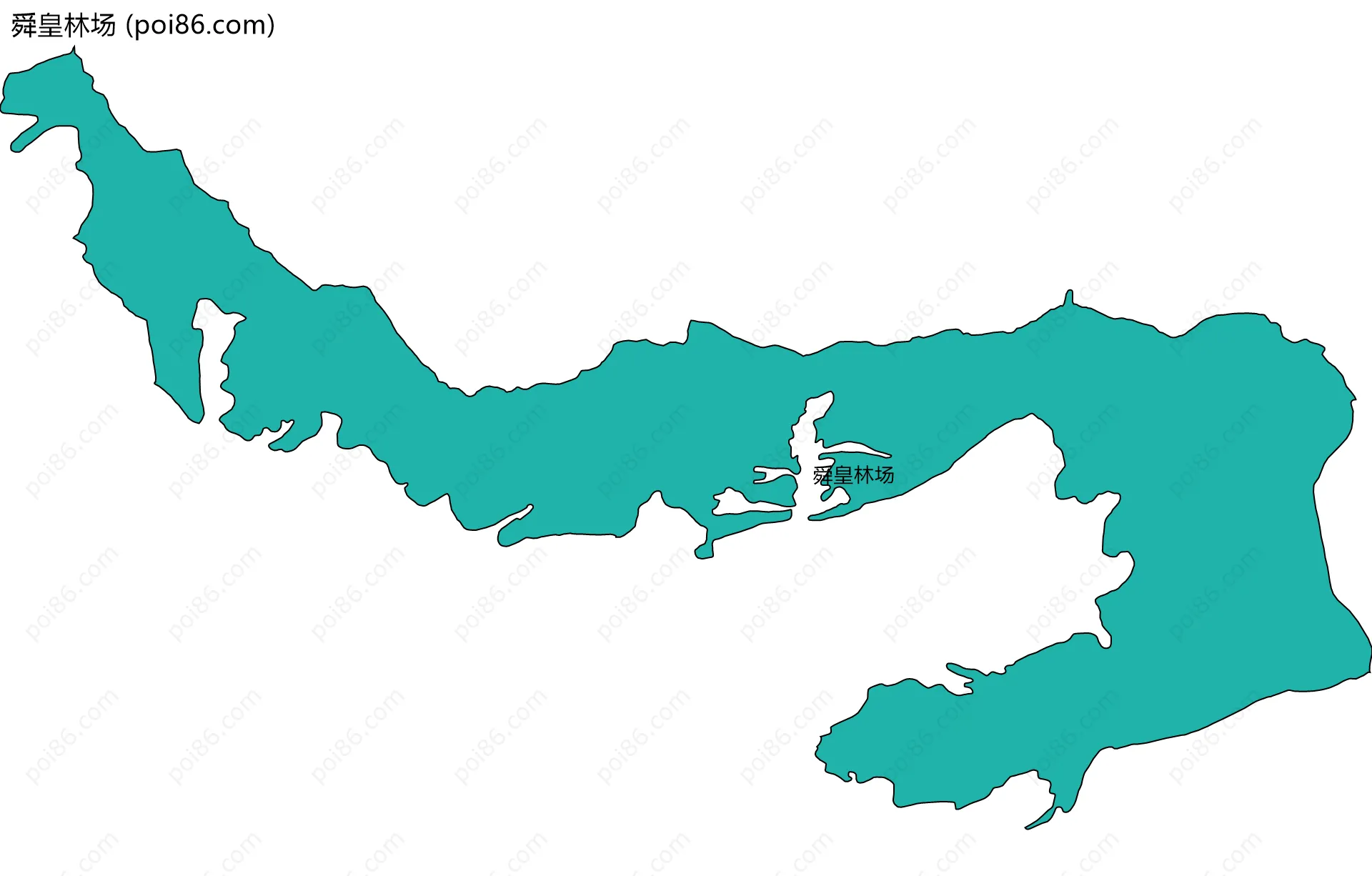 舜皇林场边界地图