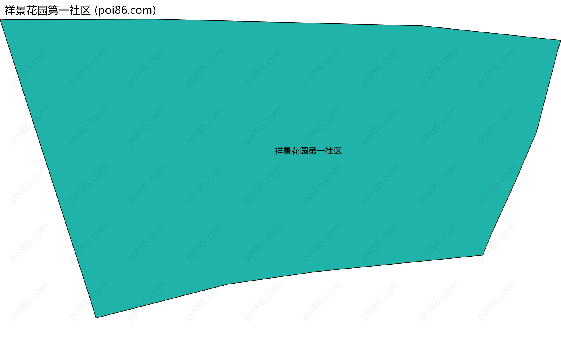 祥景花园第一社区边界地图
