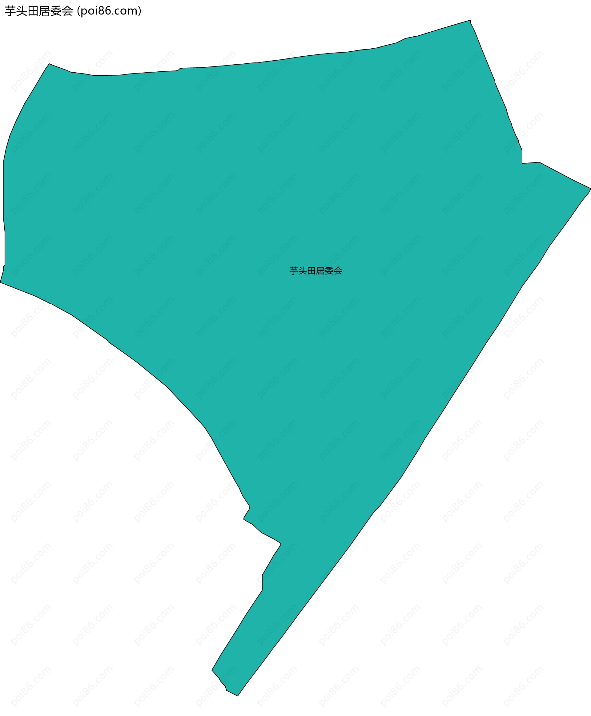 芋头田居委会边界地图